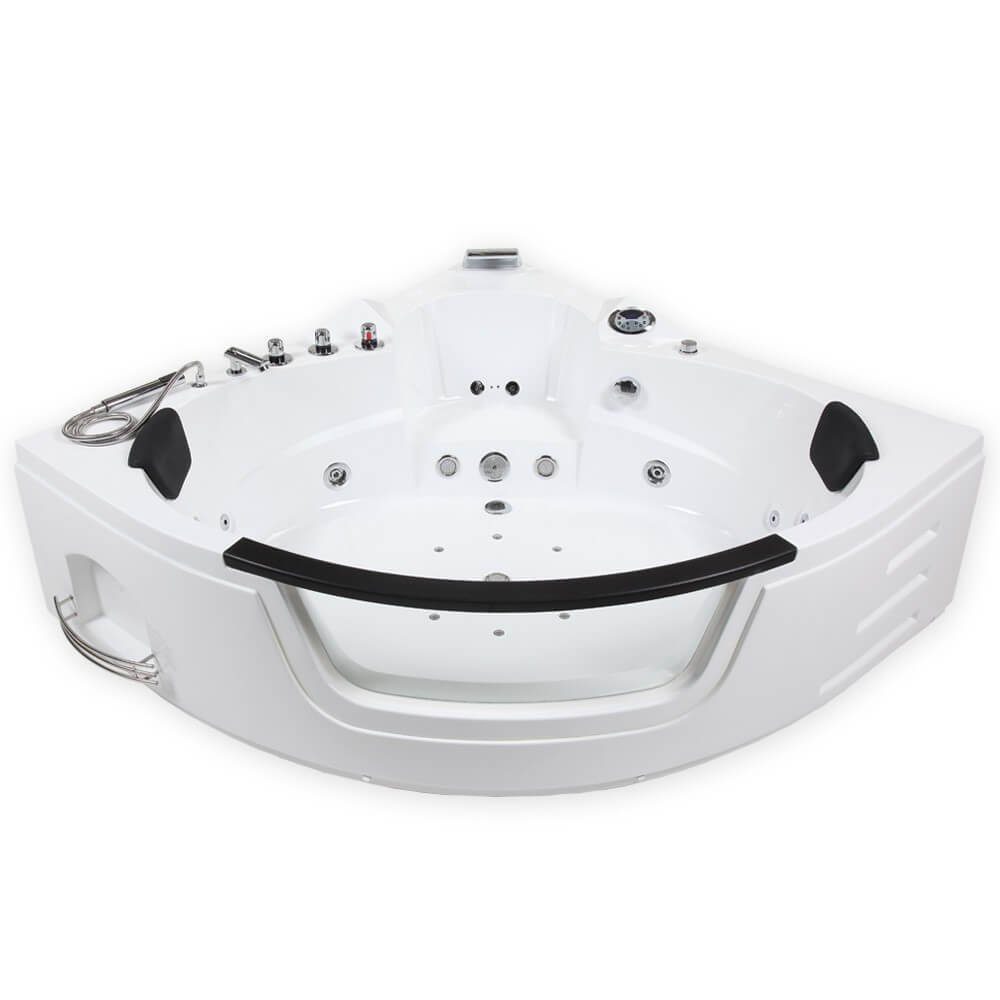 HOME DELUXE Whirlpool-Badewanne Whirlpool LAGUNA - L Eckwanne, 2 Personen mehr