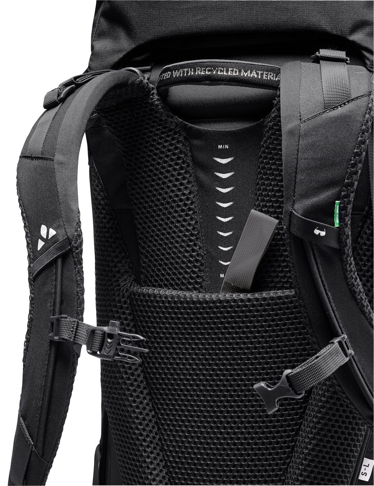 VAUDE Trekkingrucksack Astrum EVO 60+10, Rucksack für Backpacking, Reisen und Trekking, 60+10 Liter