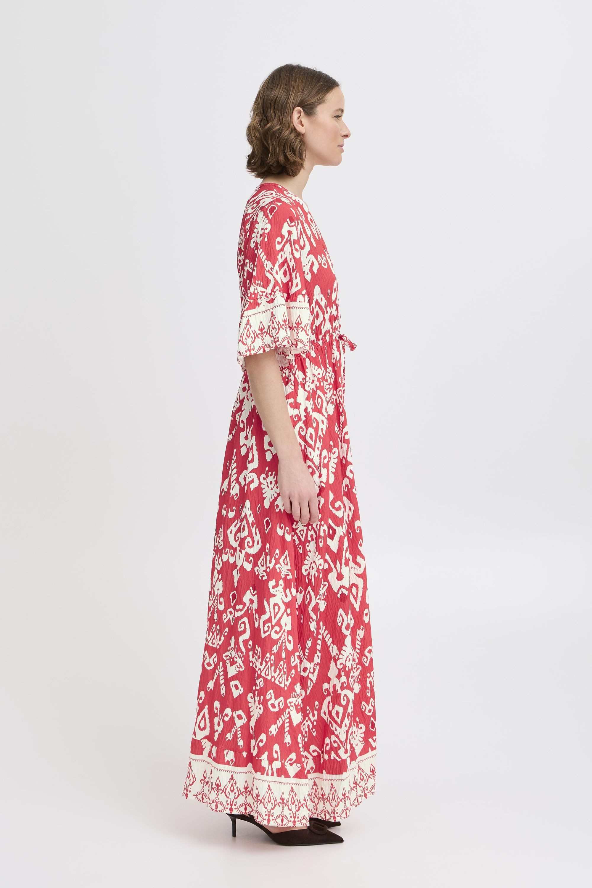 b.young Midikleid BYJASMINA Lässiges gemustertes Maxikleid günstig online kaufen