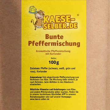 KAESE-SELBER.DE Back-Set kaese-selber.de - Bunte Pfeffermischung 100 g, (1-tlg)