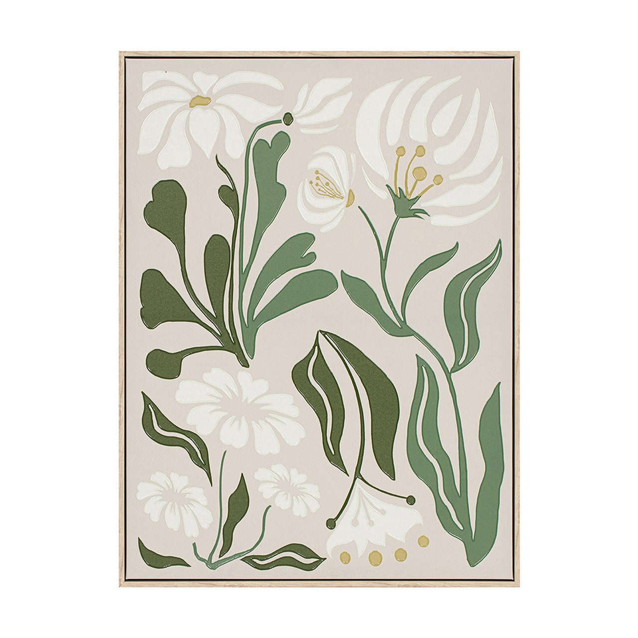 ArtUniverse Gemälde Leinwandbild Natural Flowers 60 x 80 cm, Naturmotiv