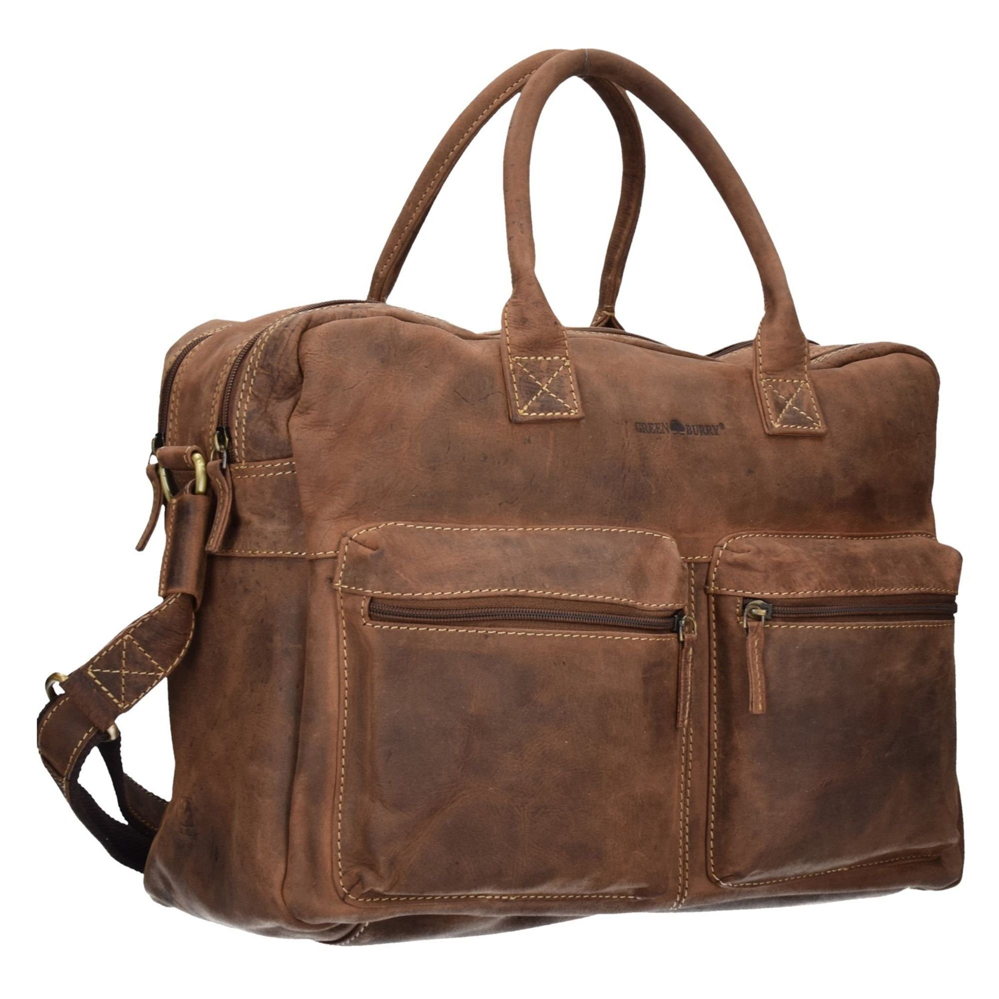 Greenburry Aktentasche Vintage, Leder günstig online kaufen