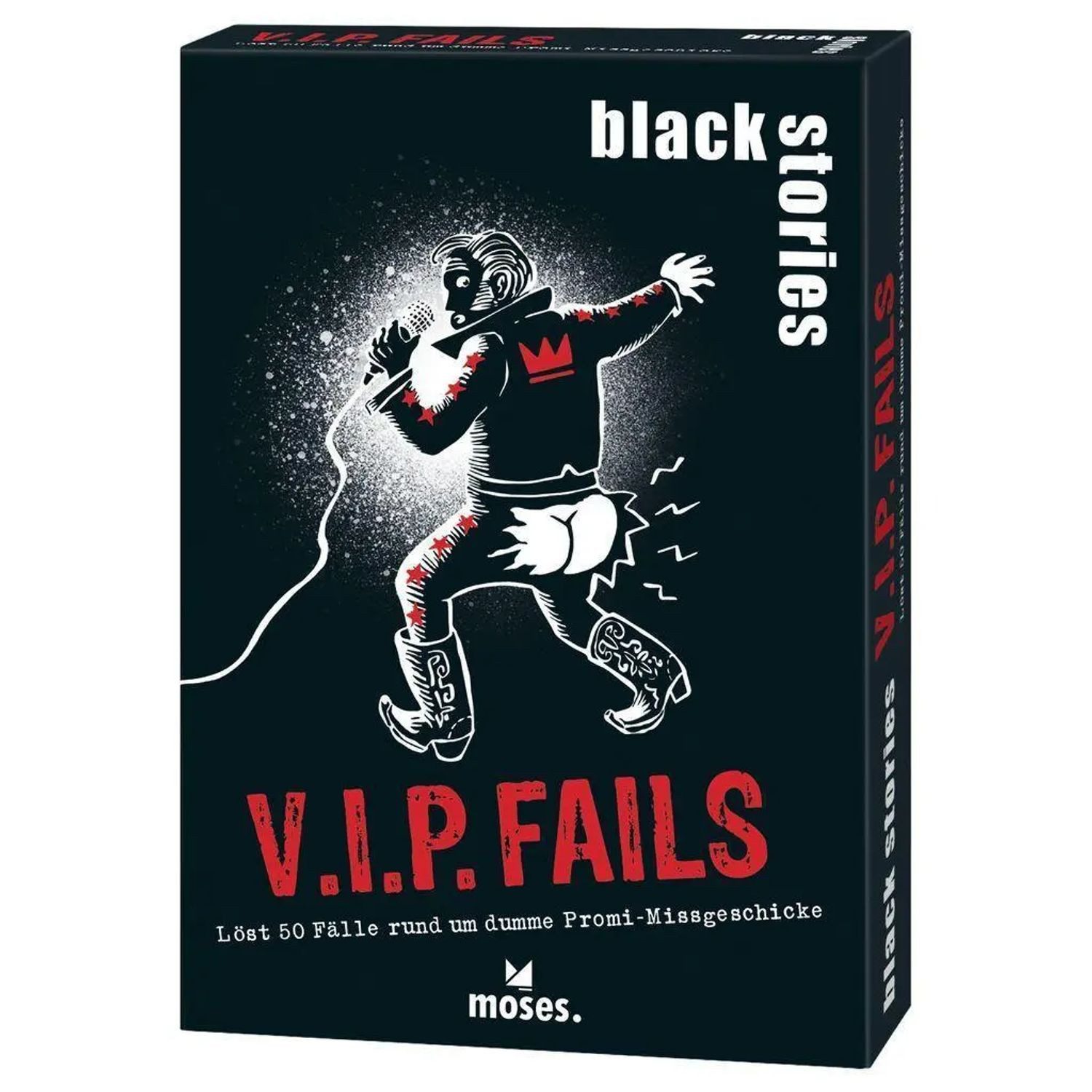 Moses. Verlag Spiel black stories V.I.P. Fails
