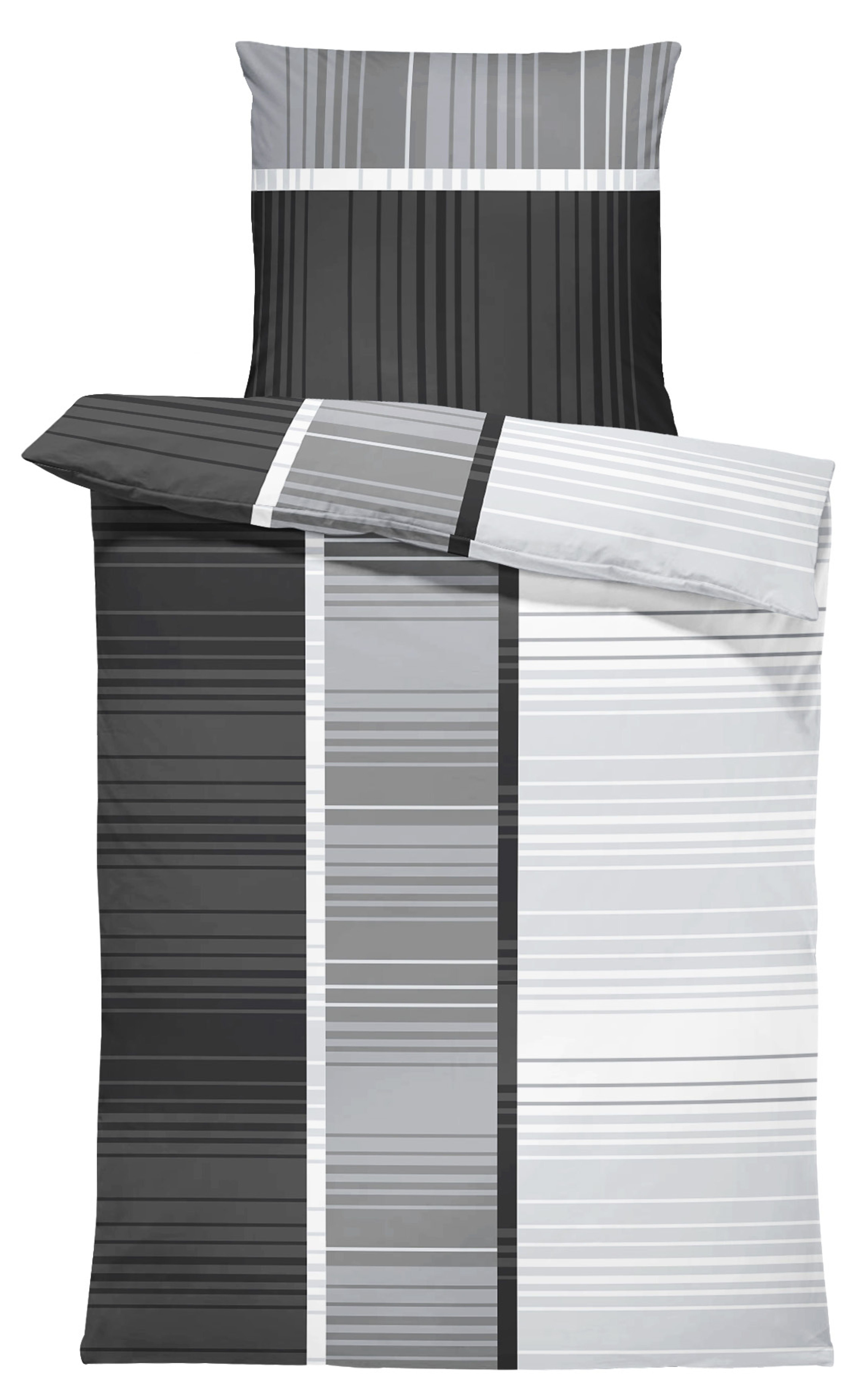 One Home Bettwäsche Modern, Mikrofaser, 2 teilig, grafisch und gestreift, N günstig online kaufen