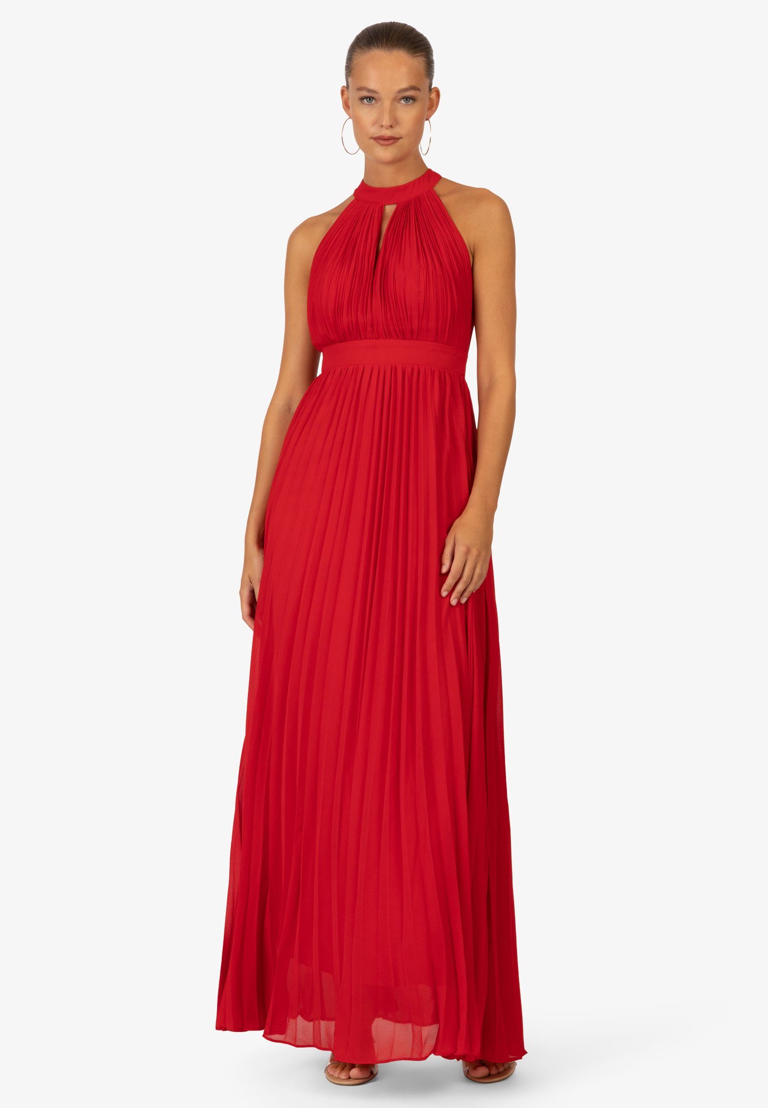 Kraimod Abendkleid Abendkleid aus Chiffon rot