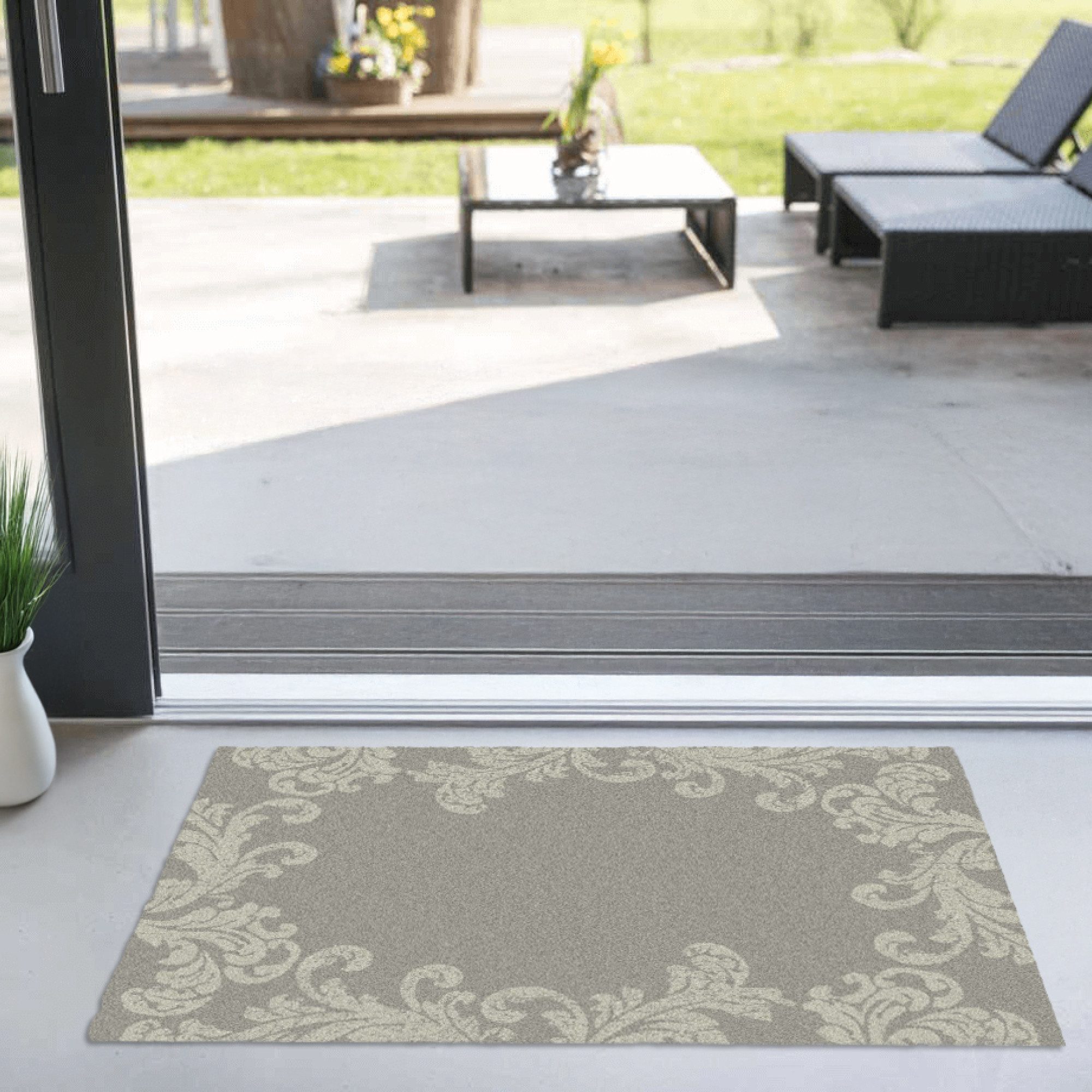 akzente Fußmatte Feel Rococo Ornaments, Rechteckig, Höhe: 6 mm, 70x100 cm, günstig online kaufen