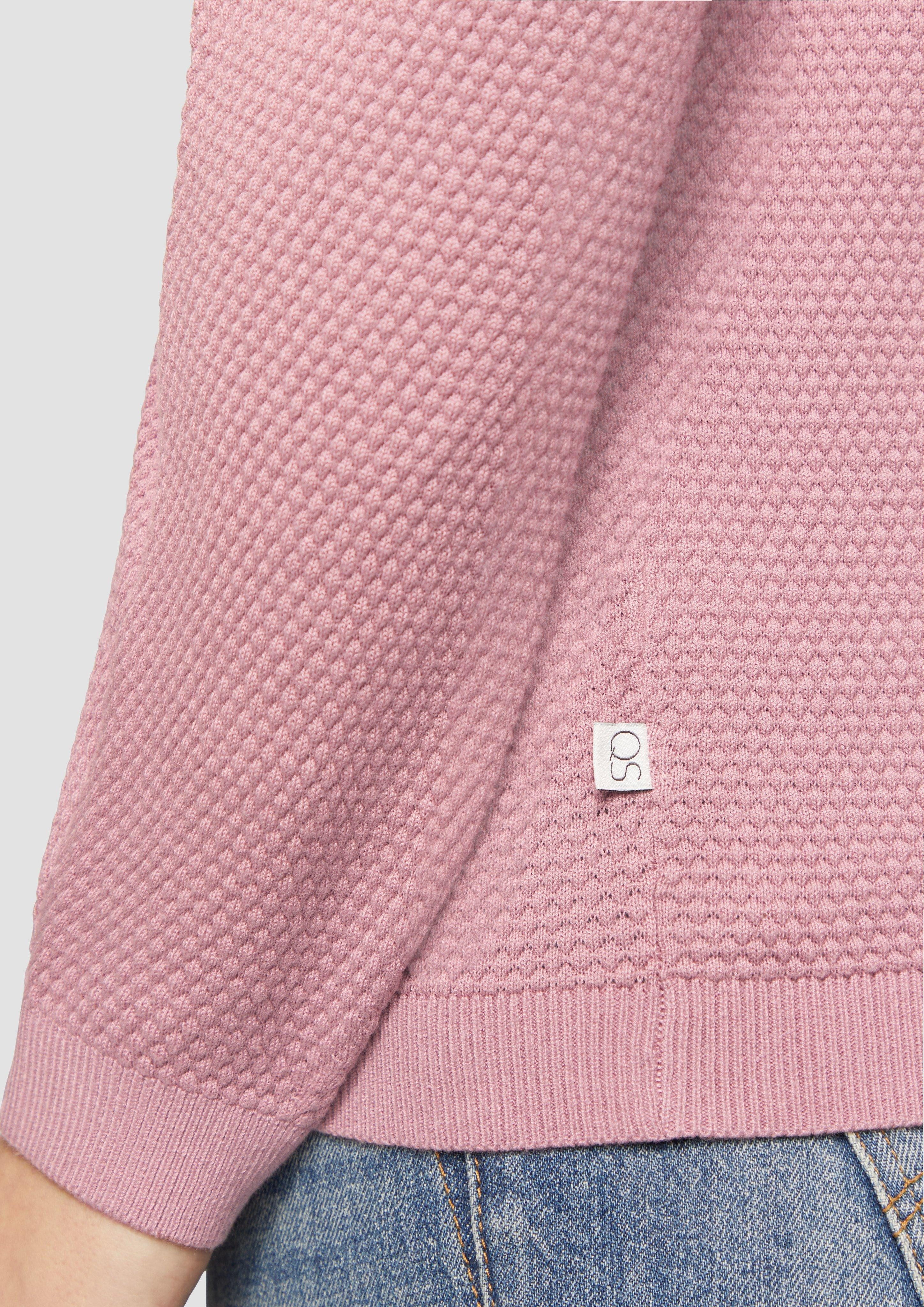 QS Strickpullover Pullover aus Viskosemix mit günstig online kaufen