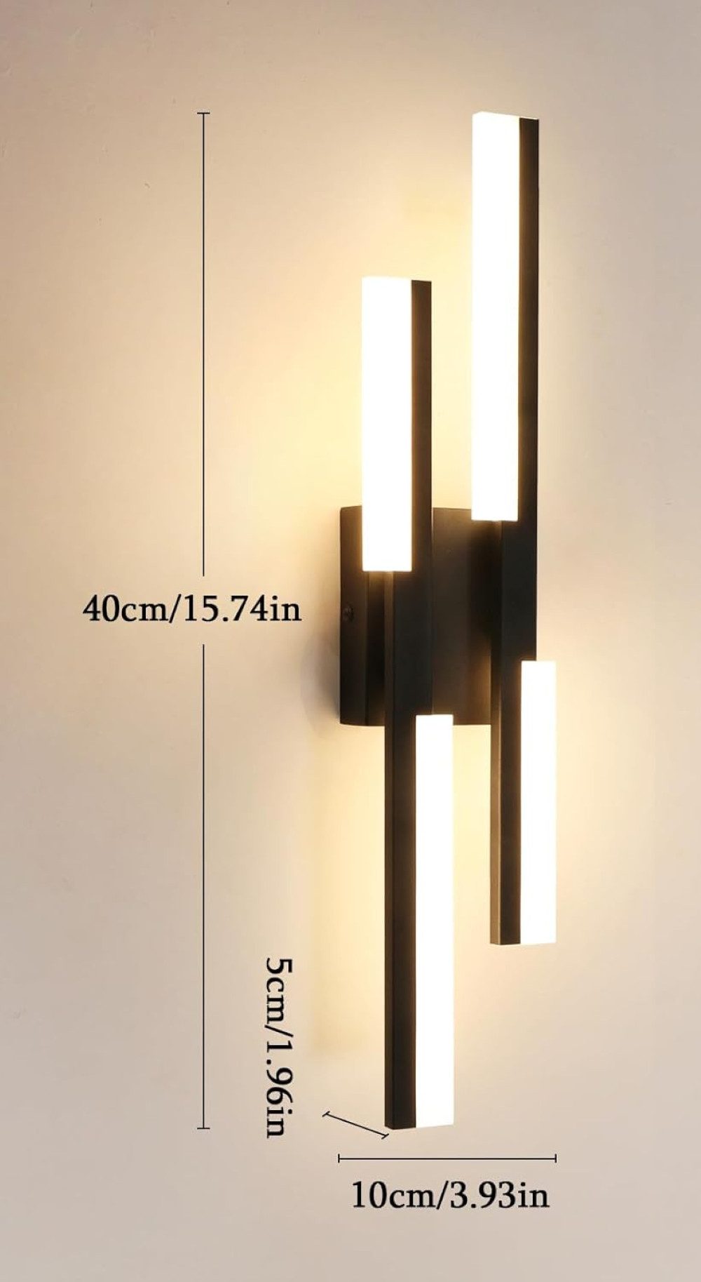 Goeco Wandleuchte Schlichte Wandleuchte, Acryl-LED-Wandleuchte, 40×10×5 günstig online kaufen