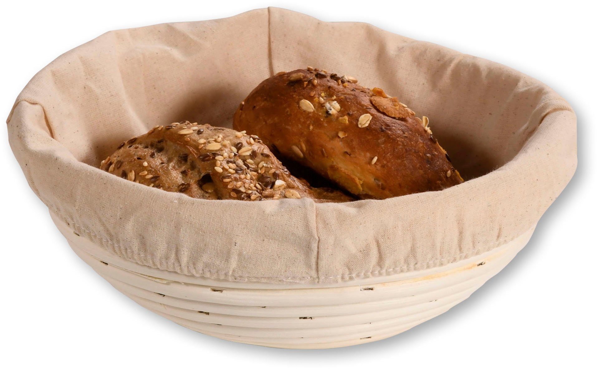 KESPER® Brotkorb Gärkörbchen, Baumwolle, Rattan, (1-tlg), rund