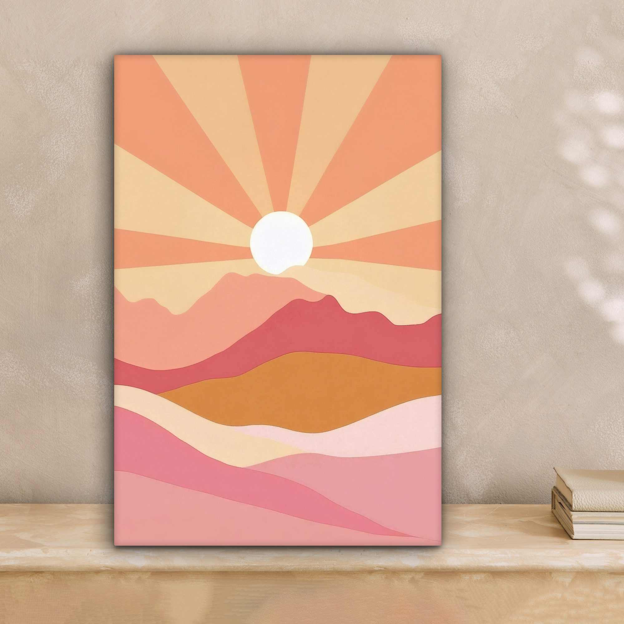 OneMillionCanvasses® Leinwandbild Berge - Abstrakt - günstig online kaufen