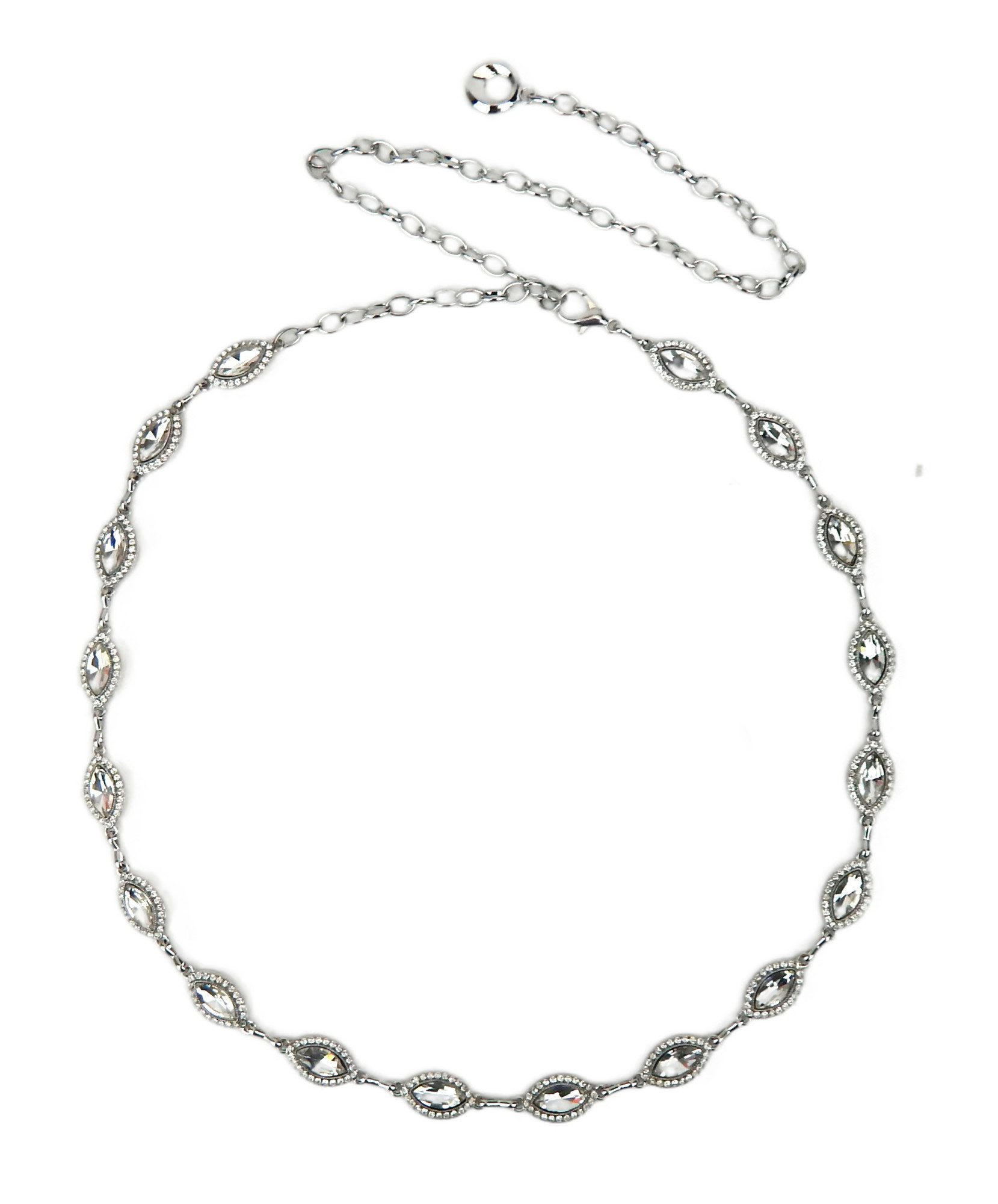 Ella Jonte Kettengürtel silber oder gold Strass verstellbarer Taillengürtel günstig online kaufen