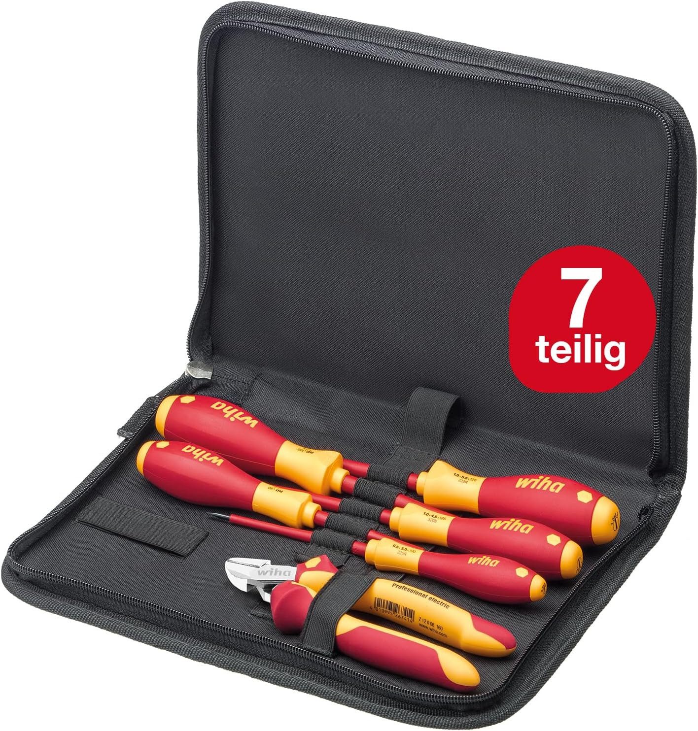 Wiha Отвертки (33969) - 7 tlg., 7-teilig, inkl. Seitenschneider und Отвертки