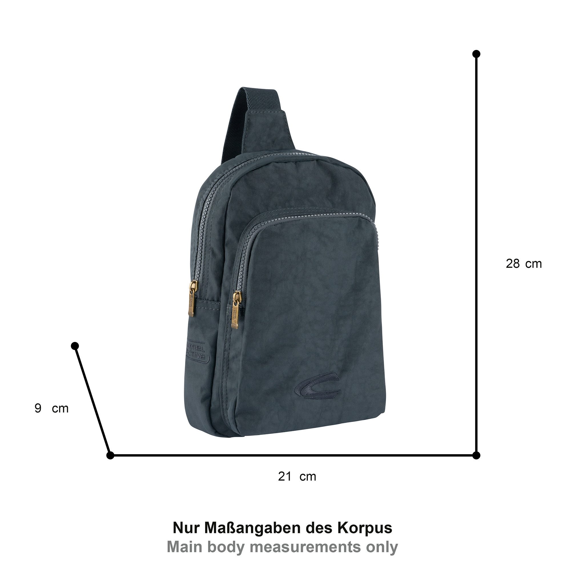 camel active Cityrucksack Journey, vielseitiger Begleiter aus robustem Nylon und mit leichtem Gewicht