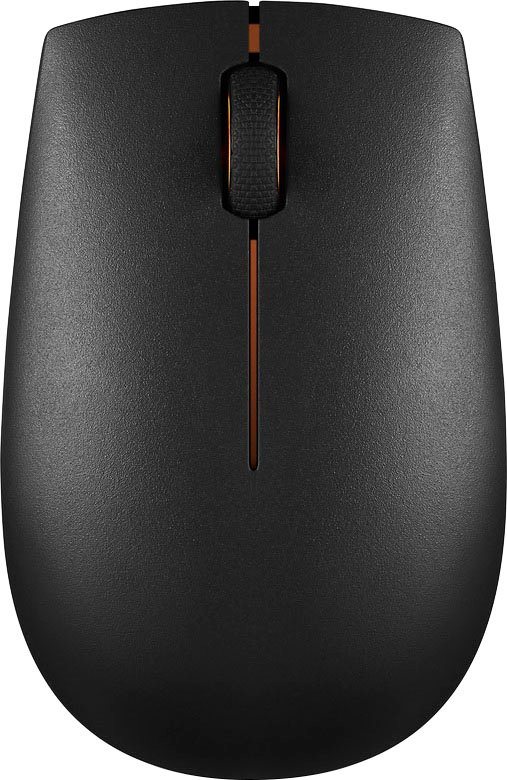 Lenovo 300 kompakte Funkmaus ergonomische Maus (Funk, USB)