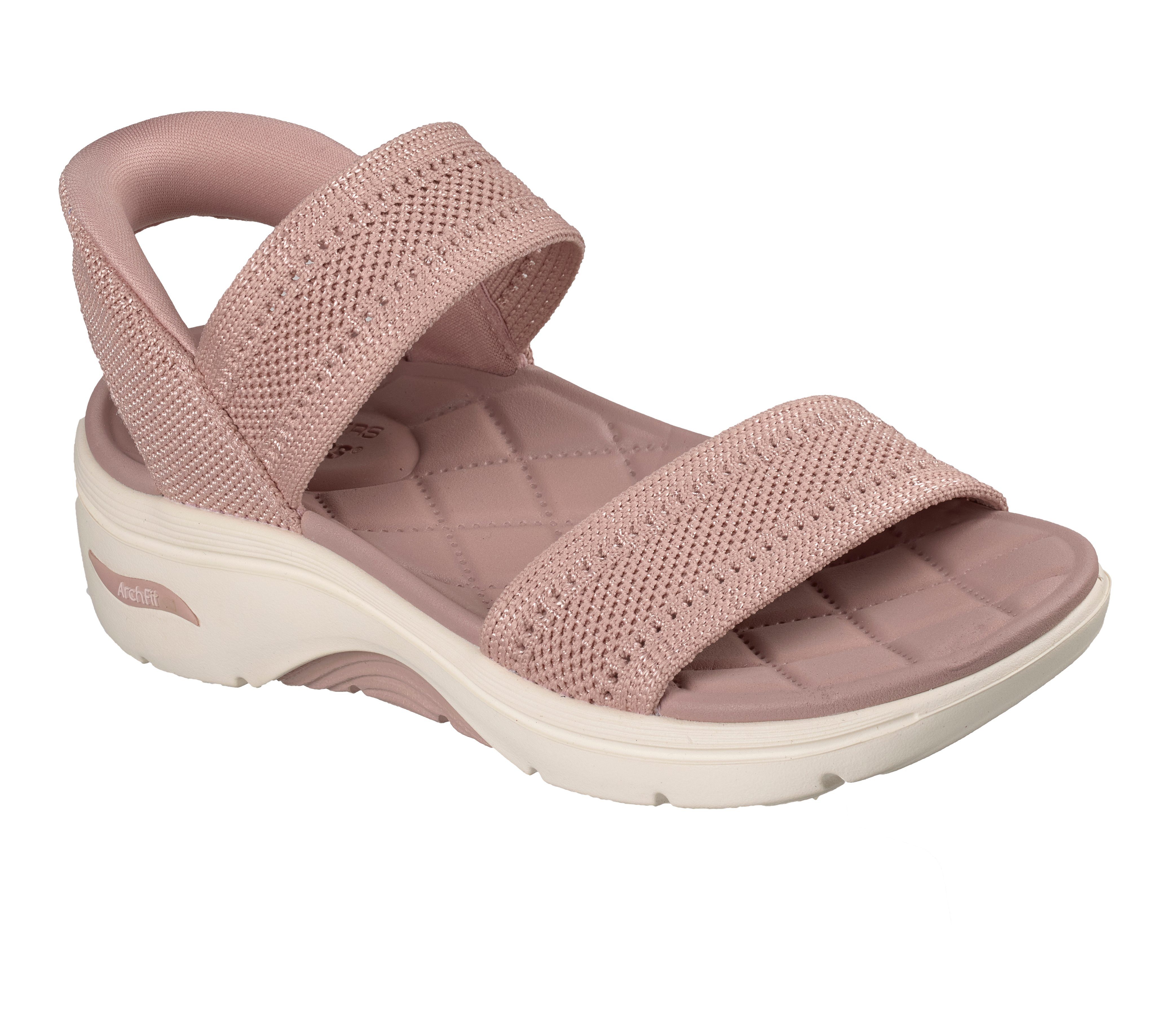 Skechers GO WALK ARCH FIT 2.0 SANDAL Sandale Sommerschuh, Keilsandalette, Urlaubsschuh mit sportiver Sohle