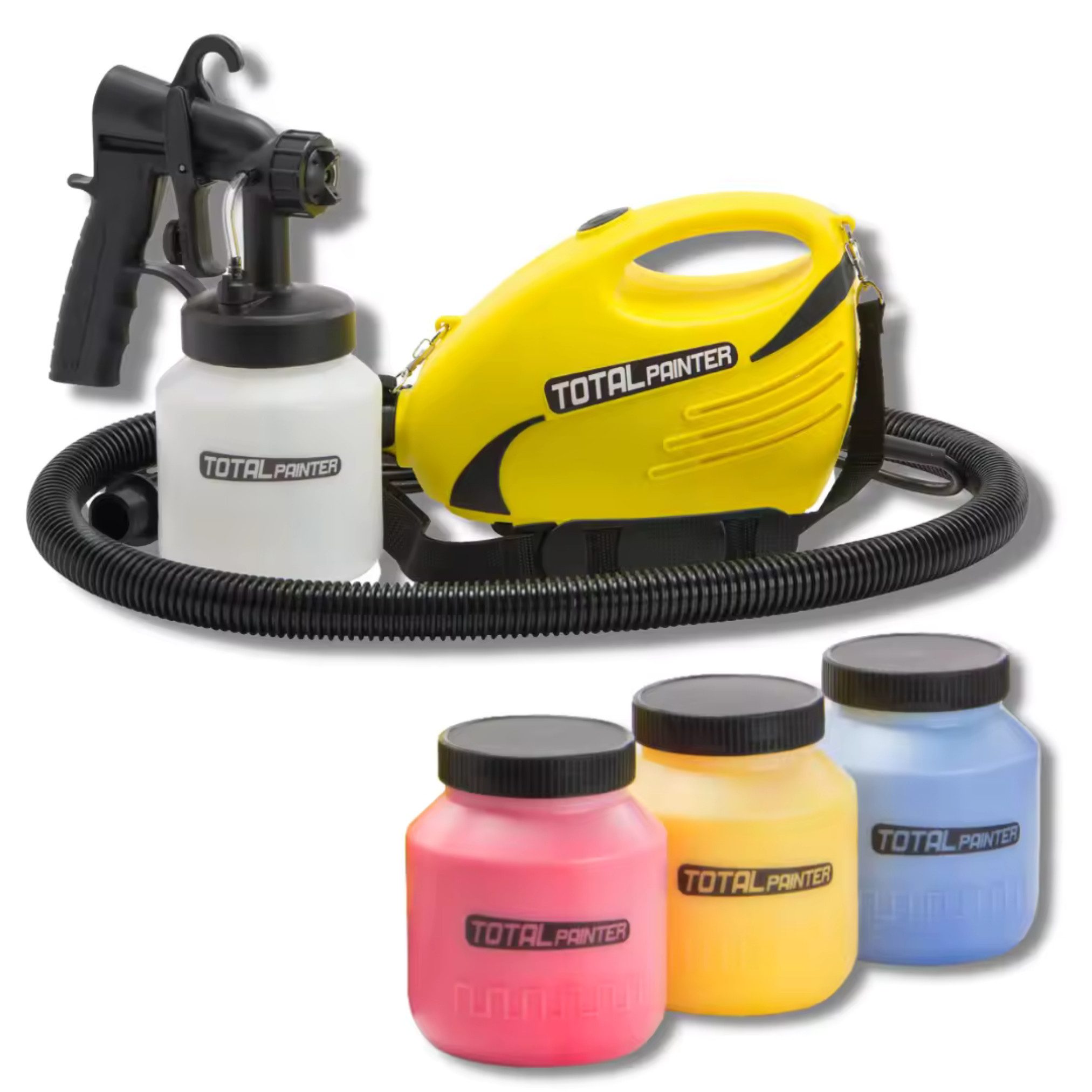 Best Direct® Farbsprühgerät Total Painter, (Spar-Set, 10-tlg), elektrisch, 900 Watt, professionelles Power Farbsprühsystem