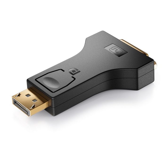 deleyCON deleyCON Displayport zu DVI Adapter DP-Stecker zu DVI-Buchse für TV Video-Kabel