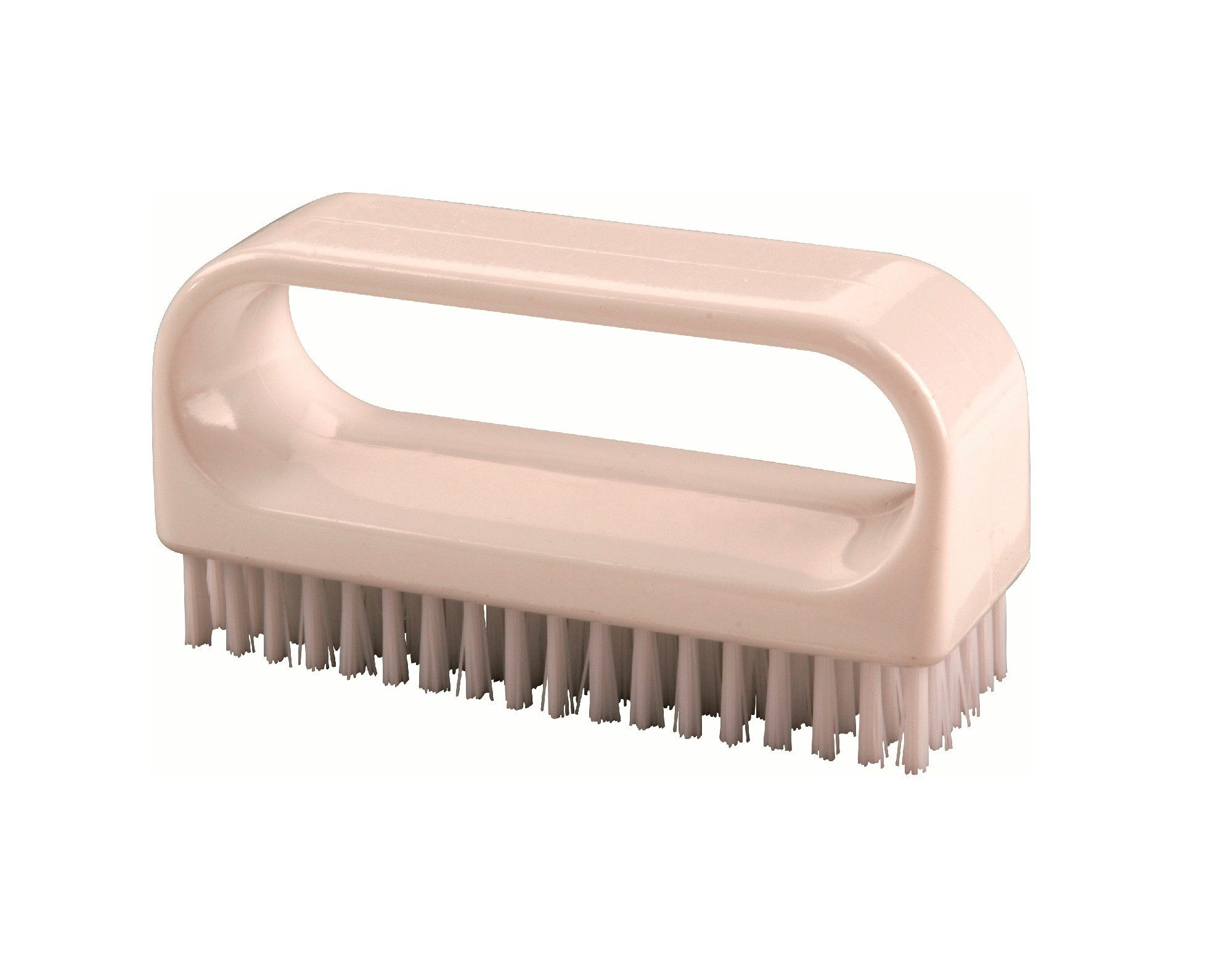 haug bürsten Reinigungsbürste Nagelbürste mit Bügel - Weiß - 9 x 3 x 5 cm - Nylon - HACCP konform, zur einfachen und gründlichen Nagelreinigung - Made in Germany