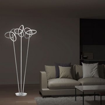 WOFI LED Stehlampe, LED-Leuchtmittel fest verbaut, Warmweiß, LED Stehlampe geschwungen Wohnzimmerstehlampe Modern LED Leseleuchte