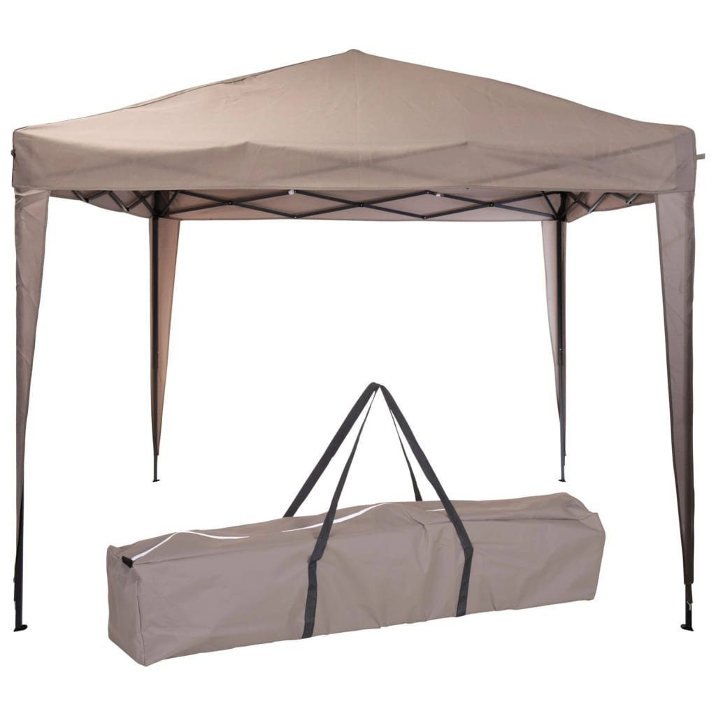 Progarden Vorzelt Partyzelt Easy-Up 300x300x245 cm Taupe, (1 tlg)