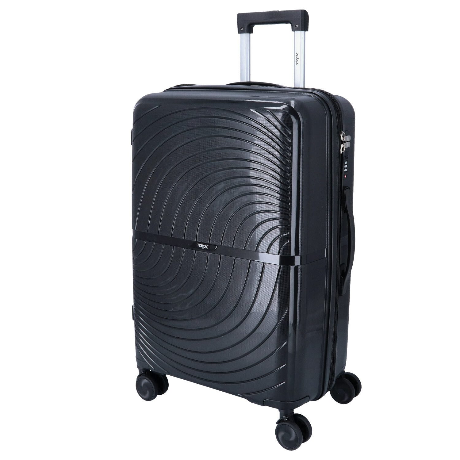 Koffer DYX 4 Rollen Trolley M 67 cm Paris schwarz