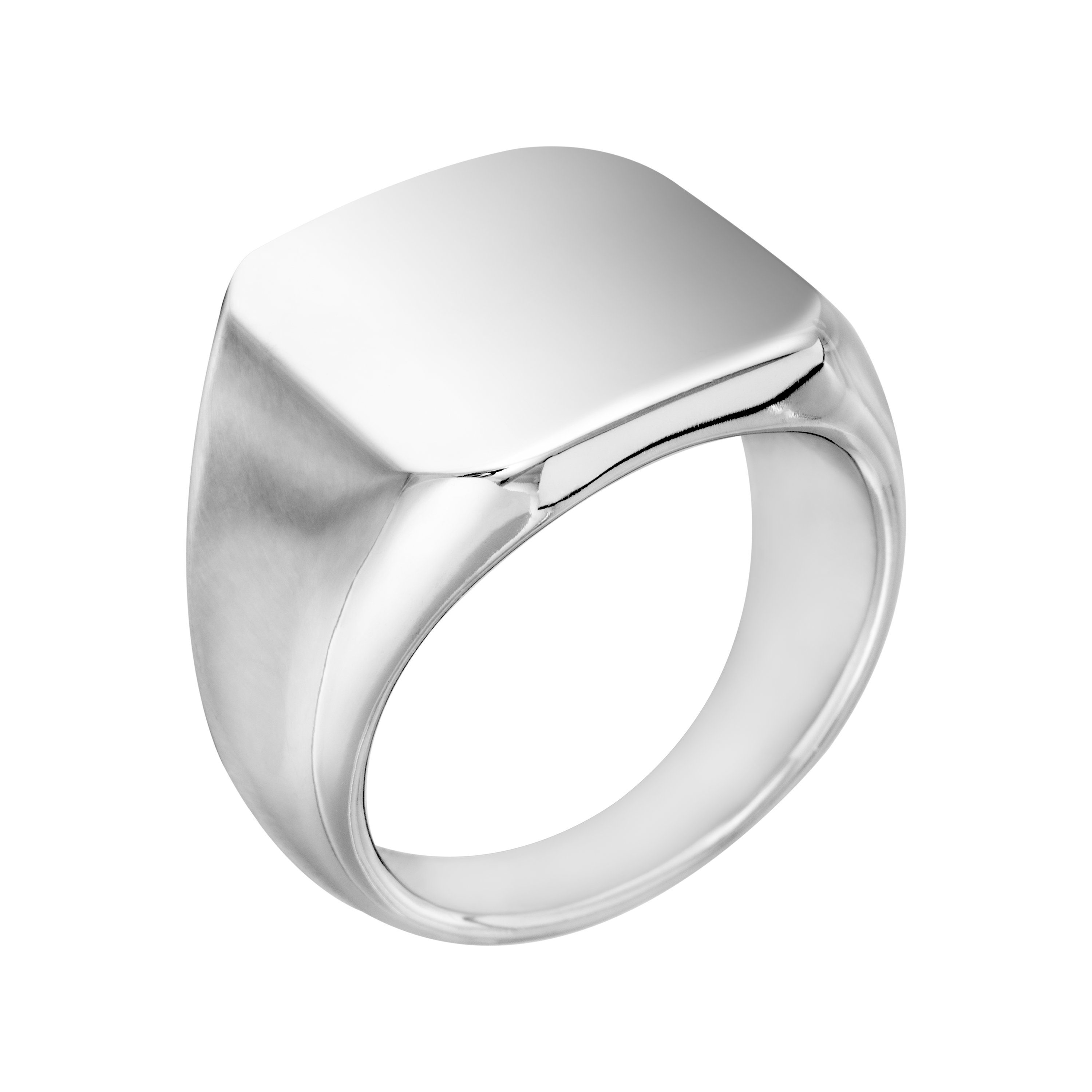 meditoys Fingerring Ring aus Edelstahl für Herren · Sigelring · Breite: 12,0 mm