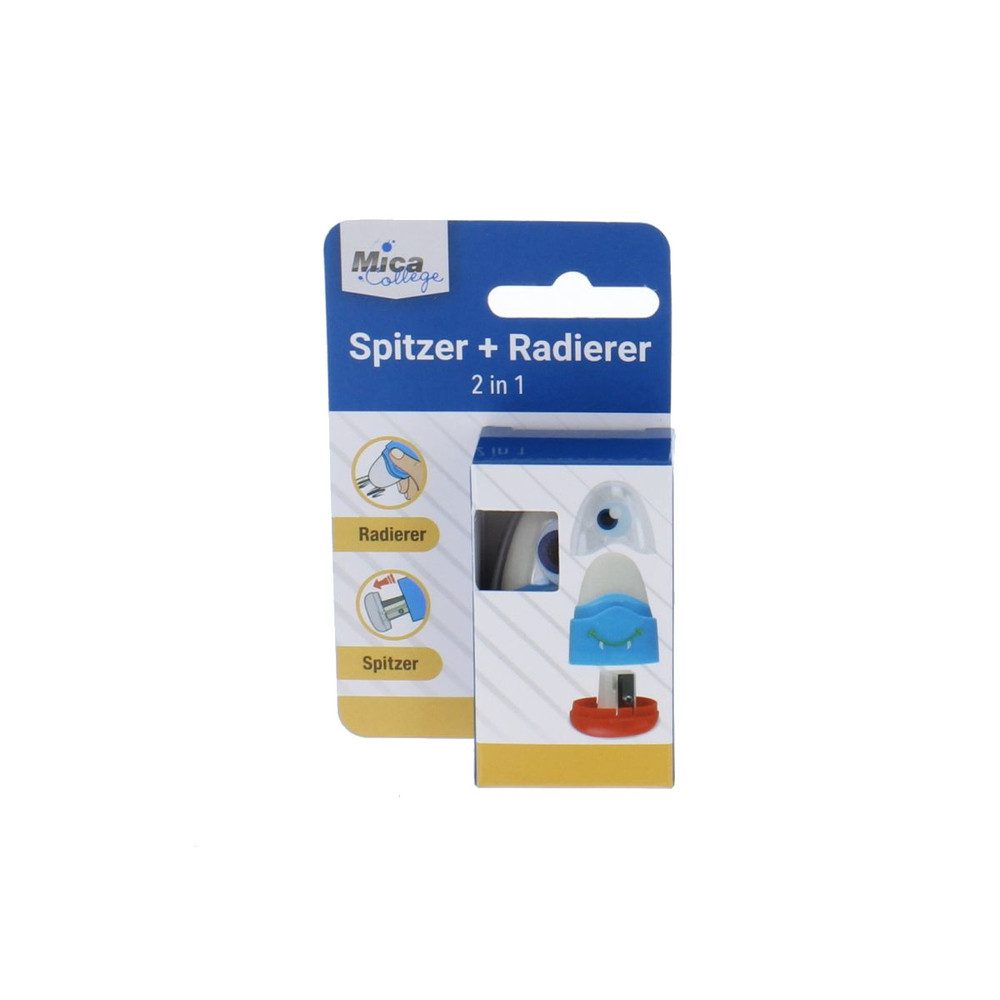 MICA Radiergummi Spitzer + Radierer - 2 in 1