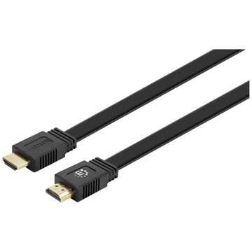 MANHATTAN Flaches High Speed HDMI-Kabel mit Ethernet-Kanal HDMI-Kabel