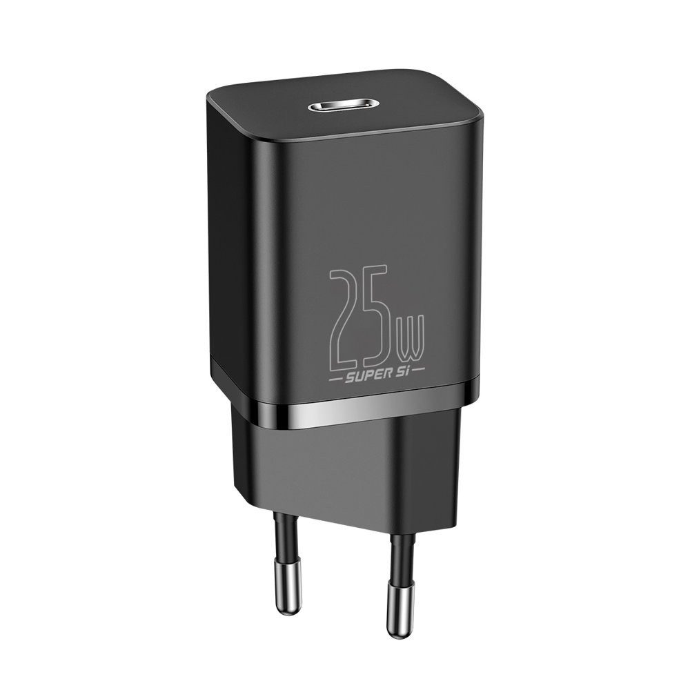 Baseus Super Si 1C Schnellladegerät USB Typ C 25W Power Quick Charge Schnelllade-Gerät