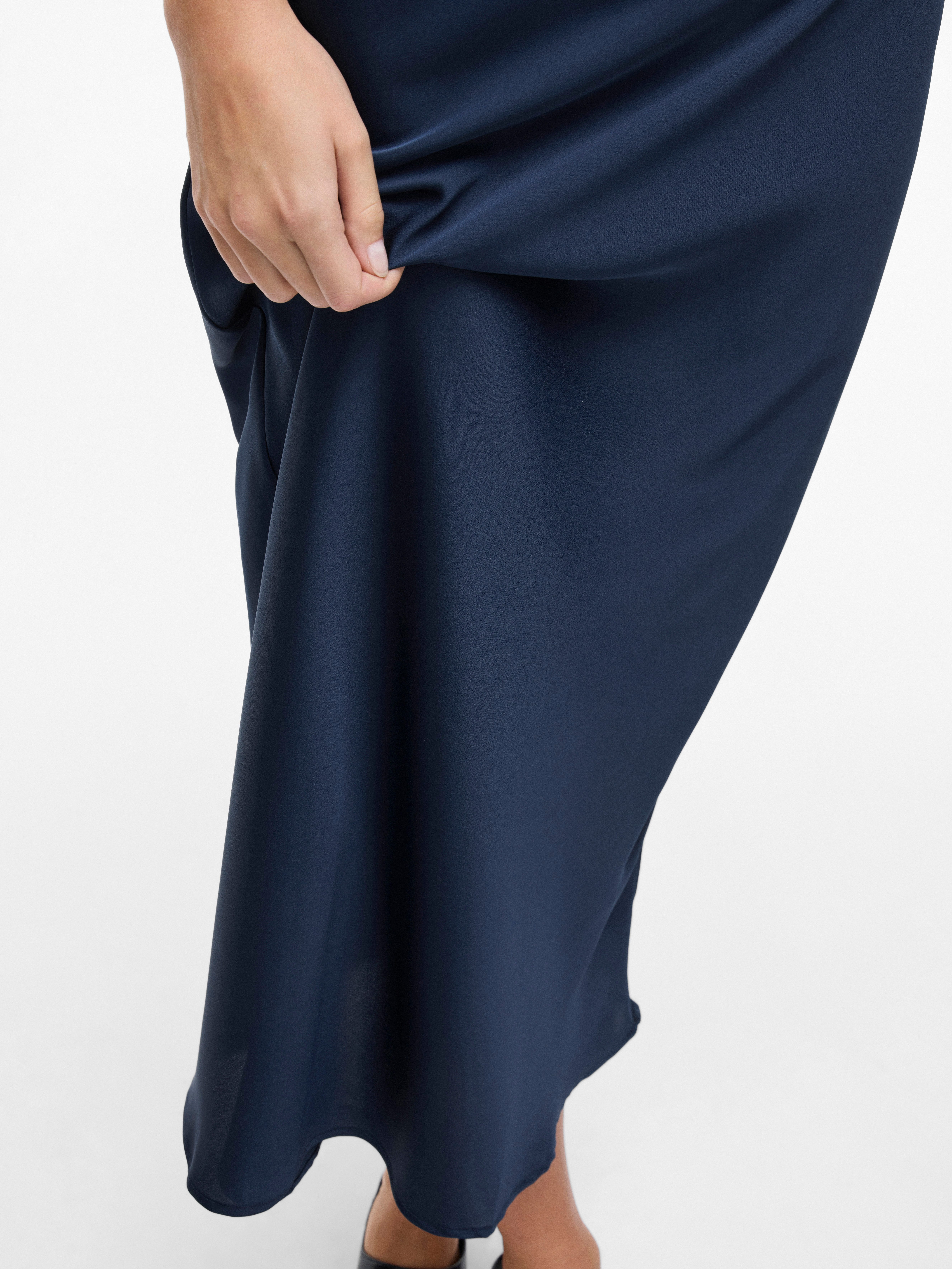 Vila Maxirock VIELLETTE HW LONG SKIRT - NOOS Kunstfaser