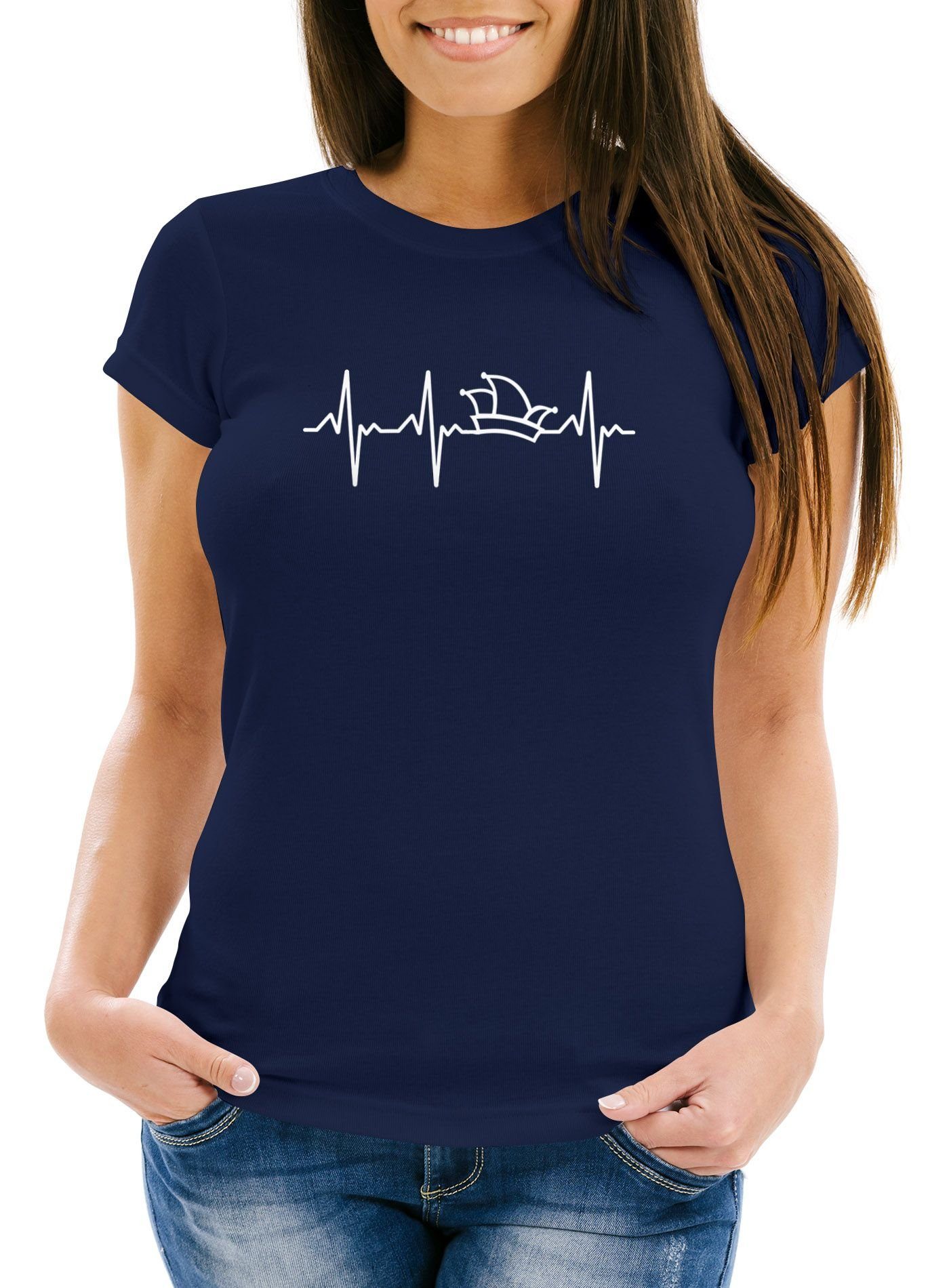 MoonWorks Print-Shirt Damen T-Shirt Fasching Karneval günstig online kaufen