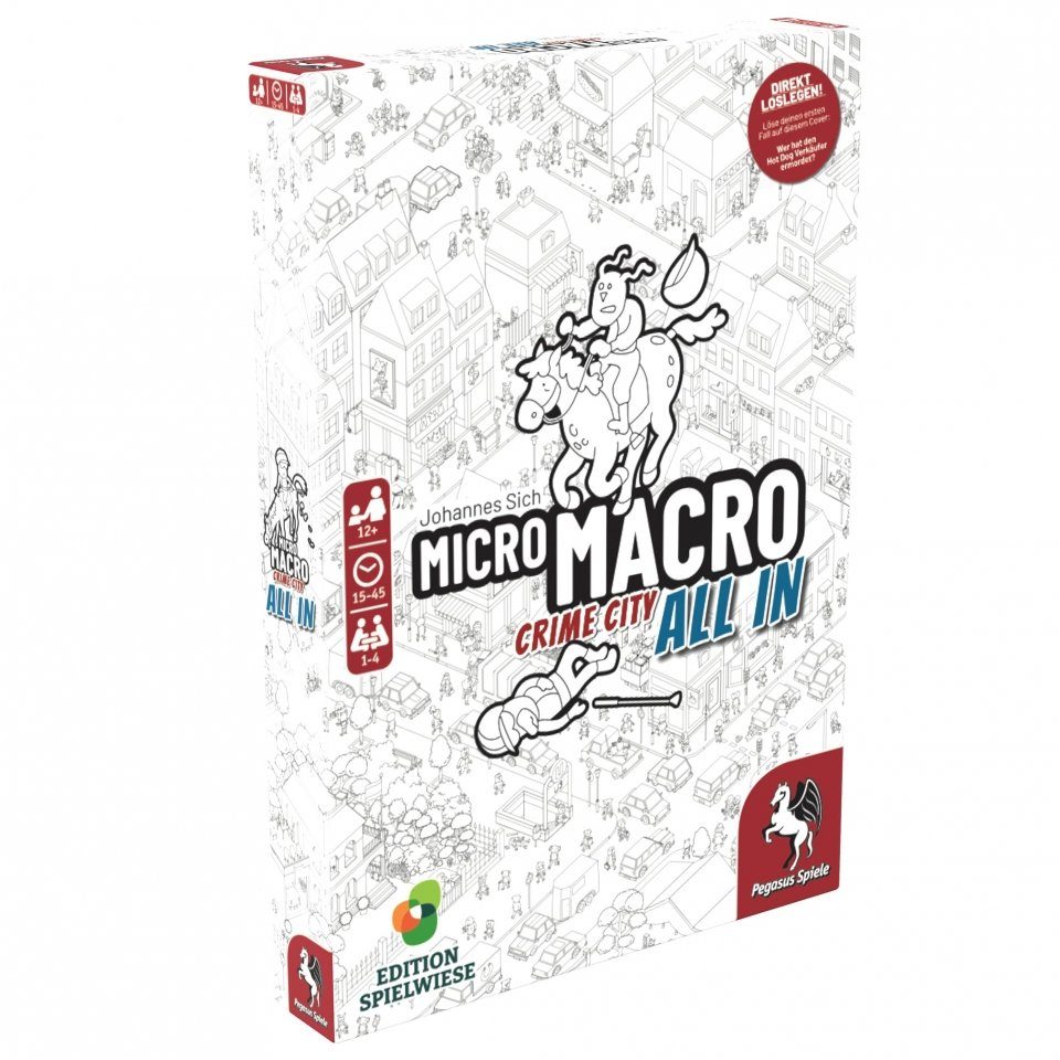 Pegasus Spiele Spiel, MicroMacro - Crime City 3 - ALL IN (Edition Spielwiese) - deutsch