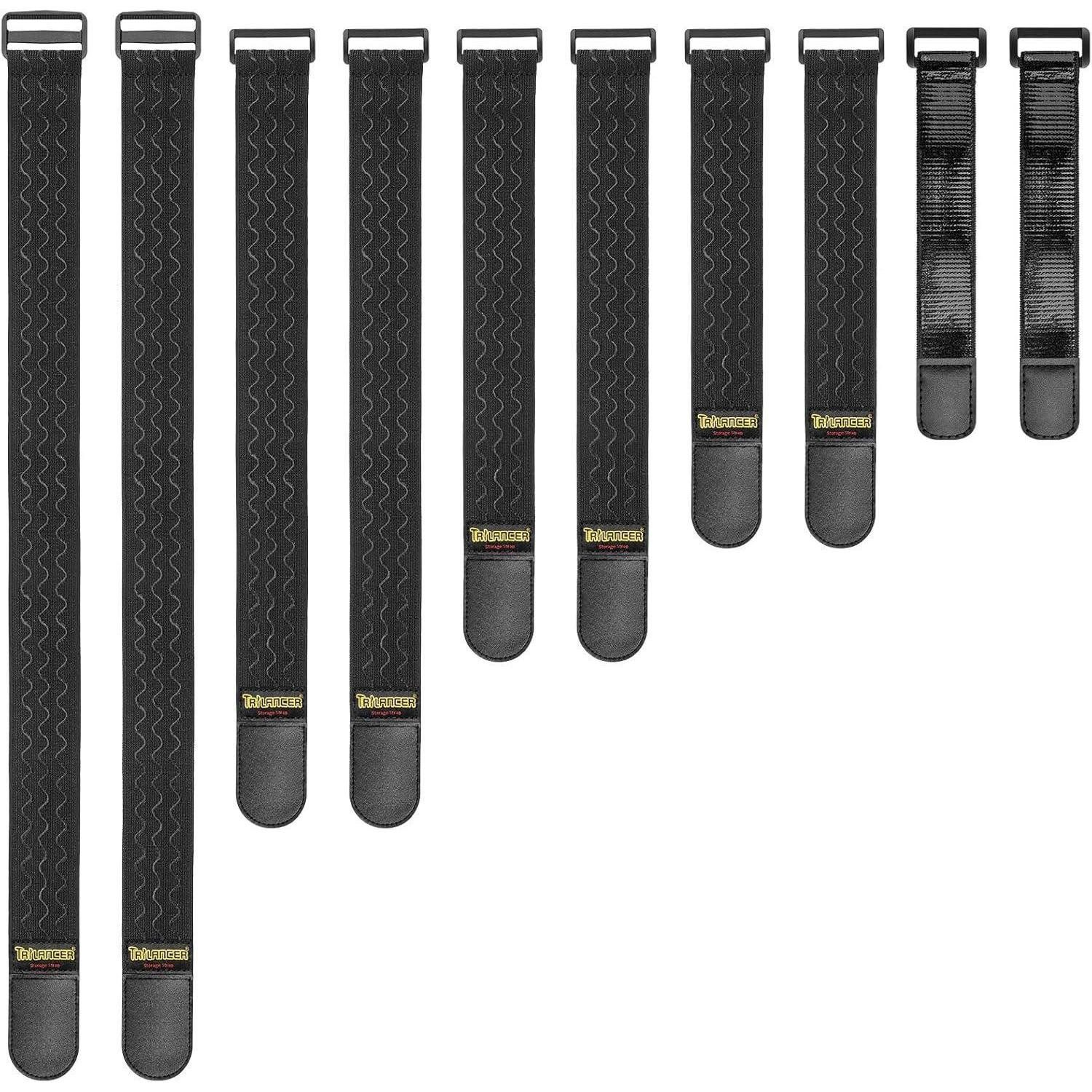 LuxusKollektion Spanngurt Gurtbänder Klettverschlüsse Klettgurte 5 Größen (23+30+36+46+61cm)