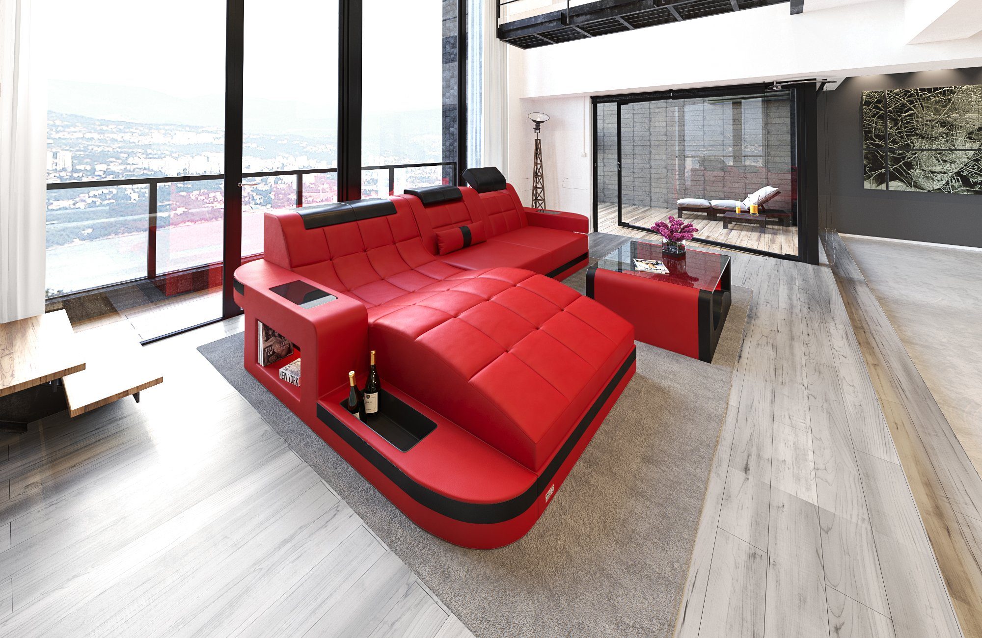 Sofa Dreams Ecksofa Sofa Leder Ledercouch günstig online kaufen