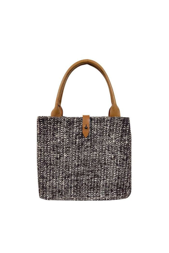 Afar Shopper African Tote Bags - Safari - Tread Brown - Äthiopien, Handgefertigt in Äthiopien · 100% Baumwolle · Unikat