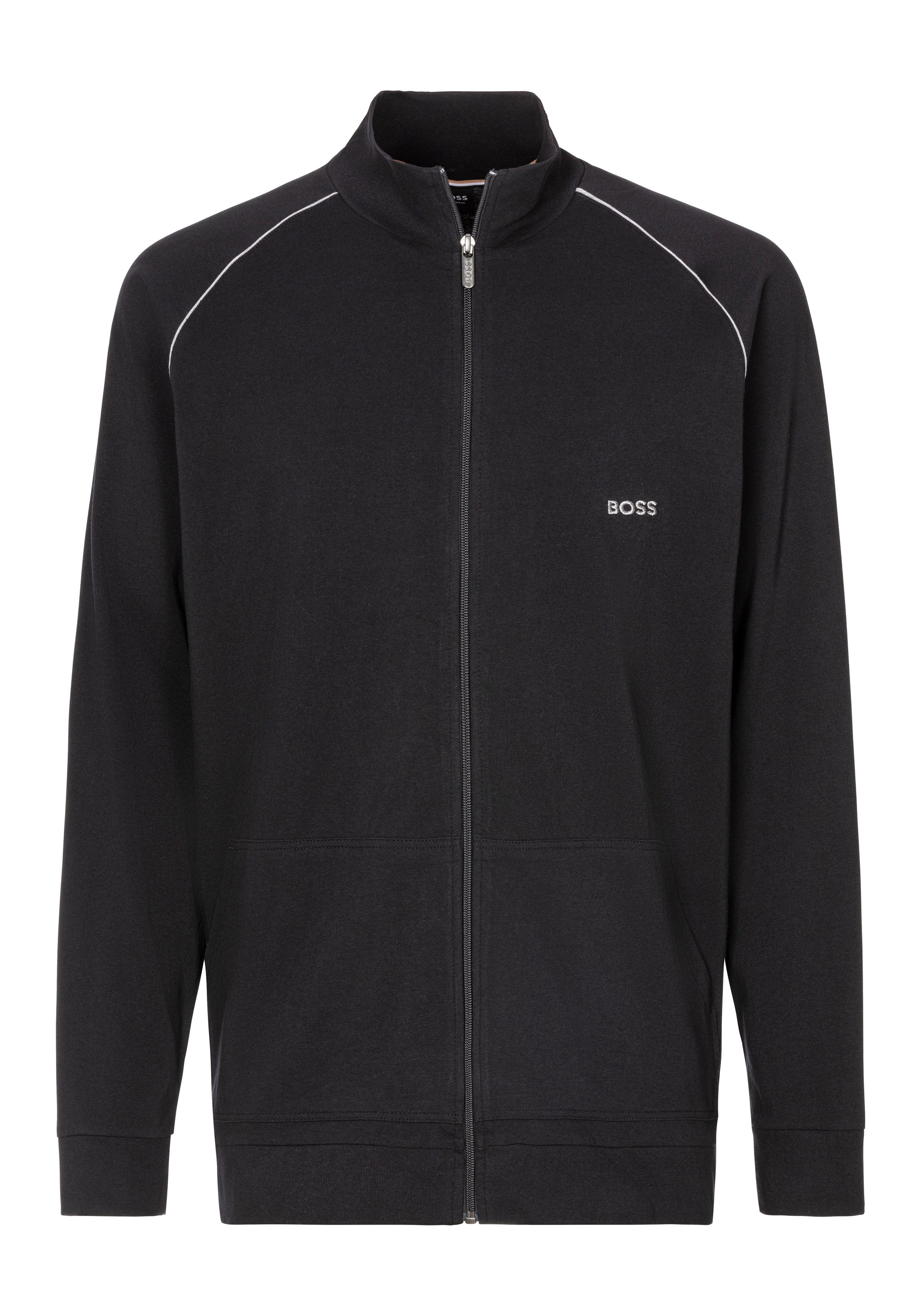 BOSS Sweatjacke mit Logostickerei günstig online kaufen