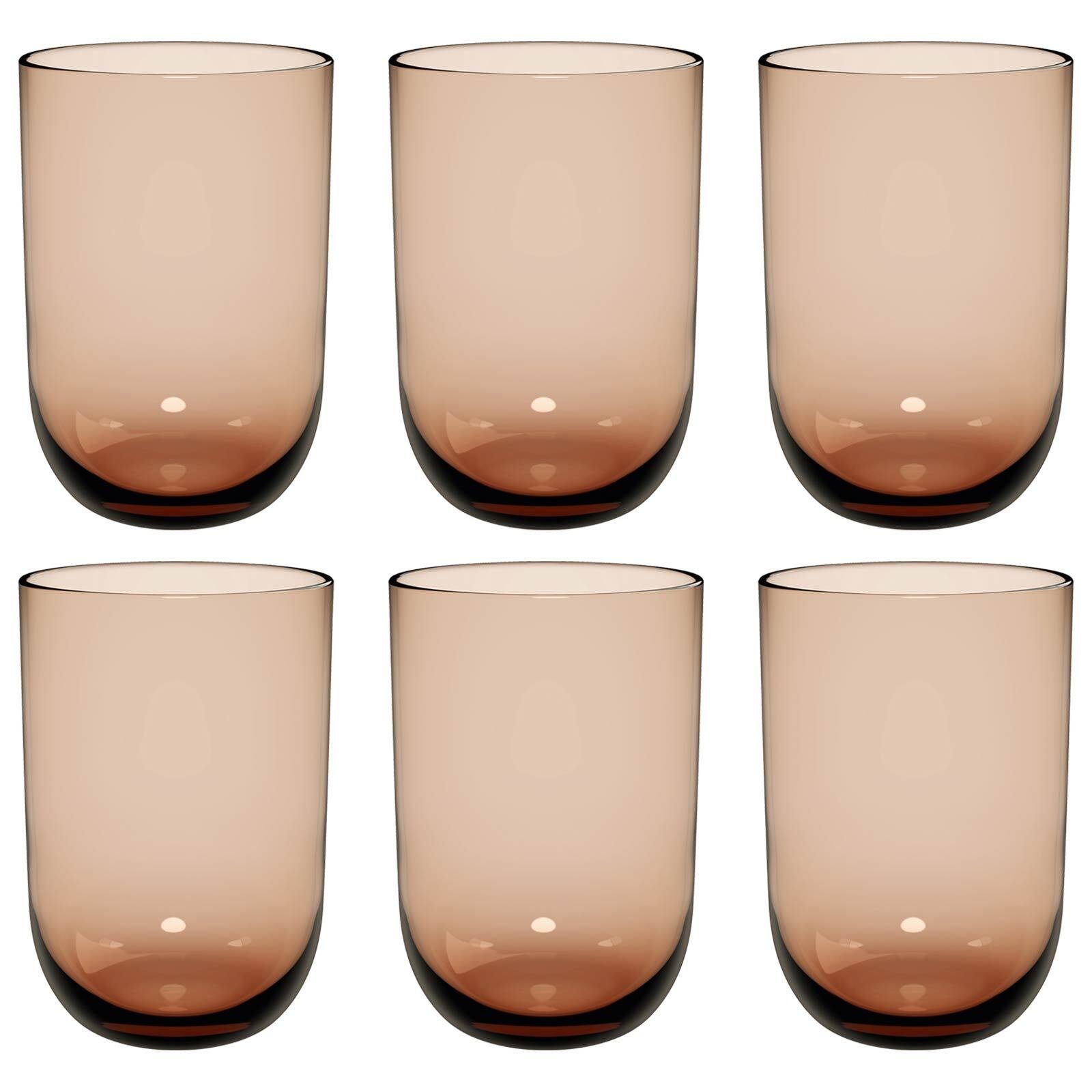 like. by Villeroy & Boch Longdrinkglas Like Glass Longdrinkbecher 385 ml 6er Set, Glas