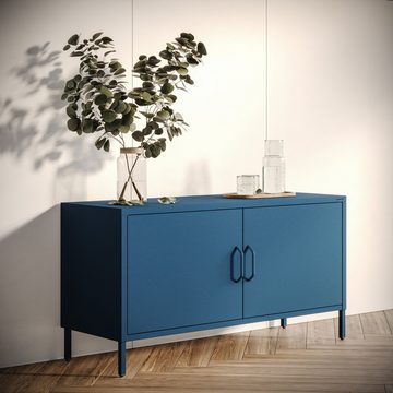 Jan Nowak Kommode Fußgestellschrank, 1150 x 595 x 400 mm marineblau (ROSA RTV-Fußgestellschrank, 1150 x 595 x 400 mm, Modern: marineblau)