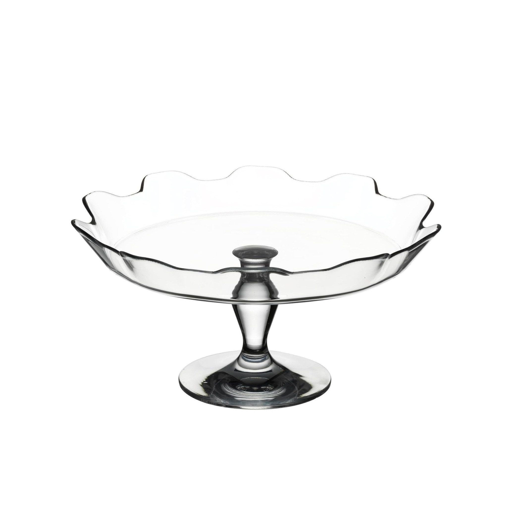 Tortenplatte Patisserie Kuchenplatte mit Fuß 32 cm aus Glas - elegant & robust