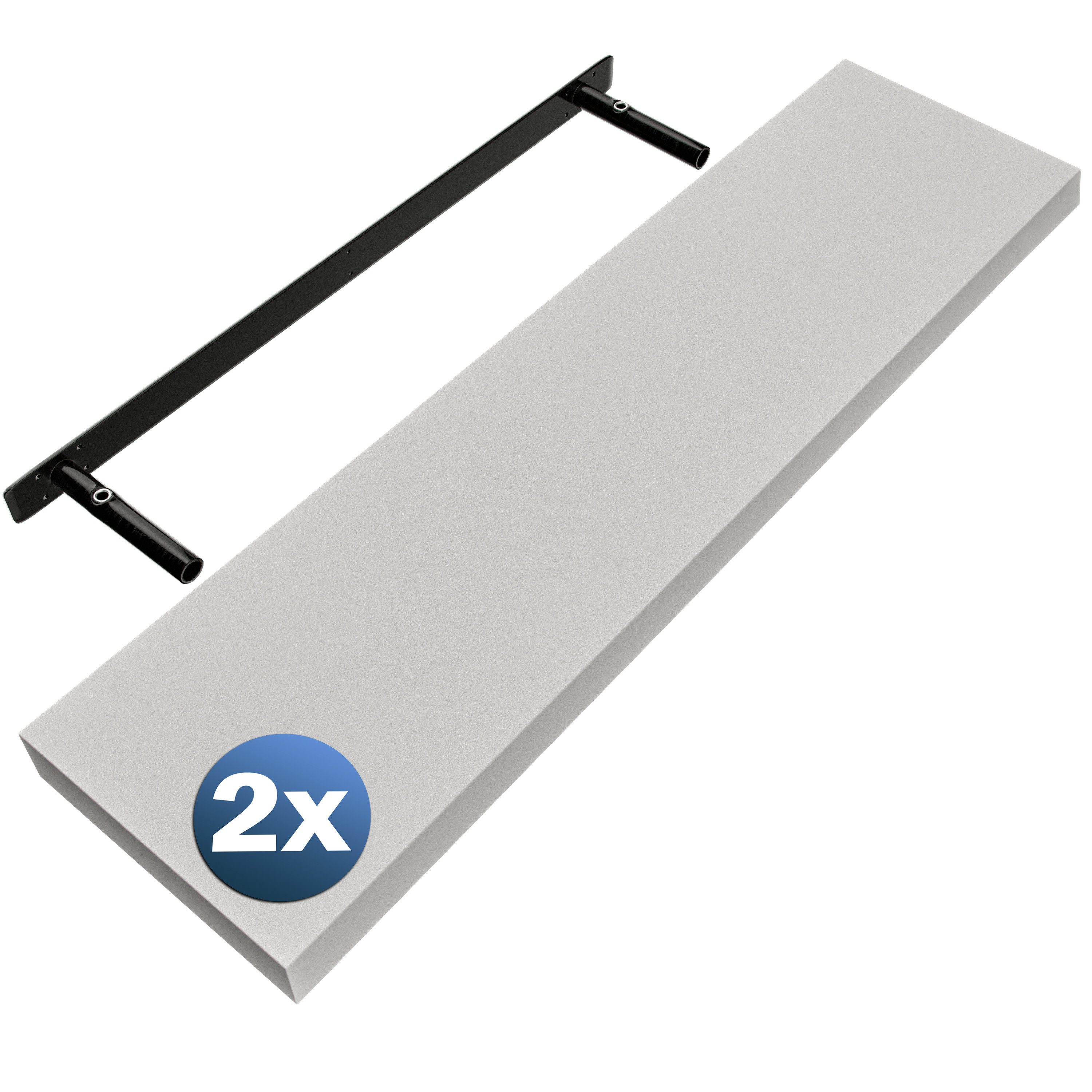 Casaria Wandregal, Weiß Hängeregal mit Halterung günstig online kaufen