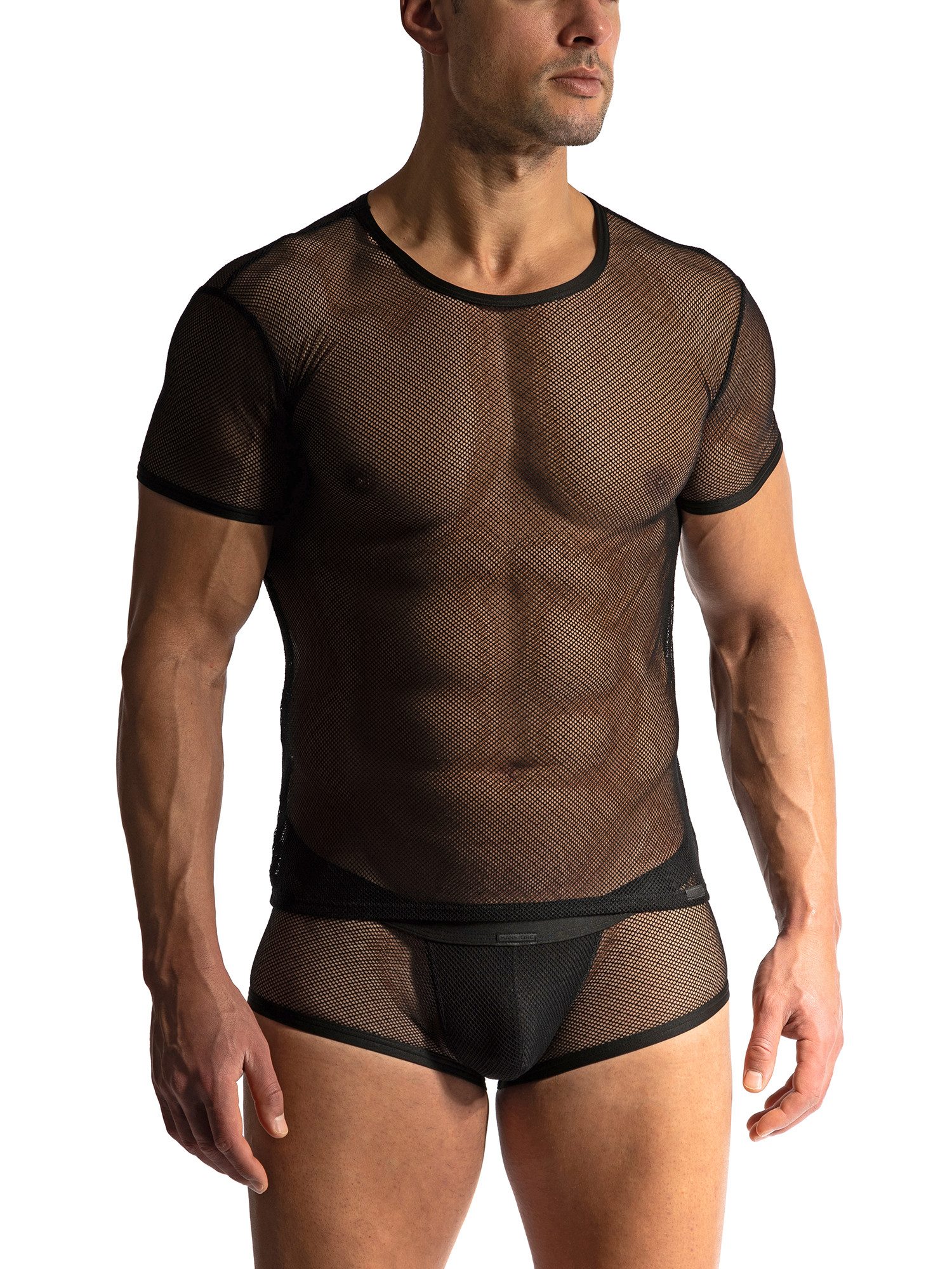 MANSTORE T-Shirt M2424 Casual Tee trendiges Meshgewebe - angenehm weich - aufregend und sinnlich