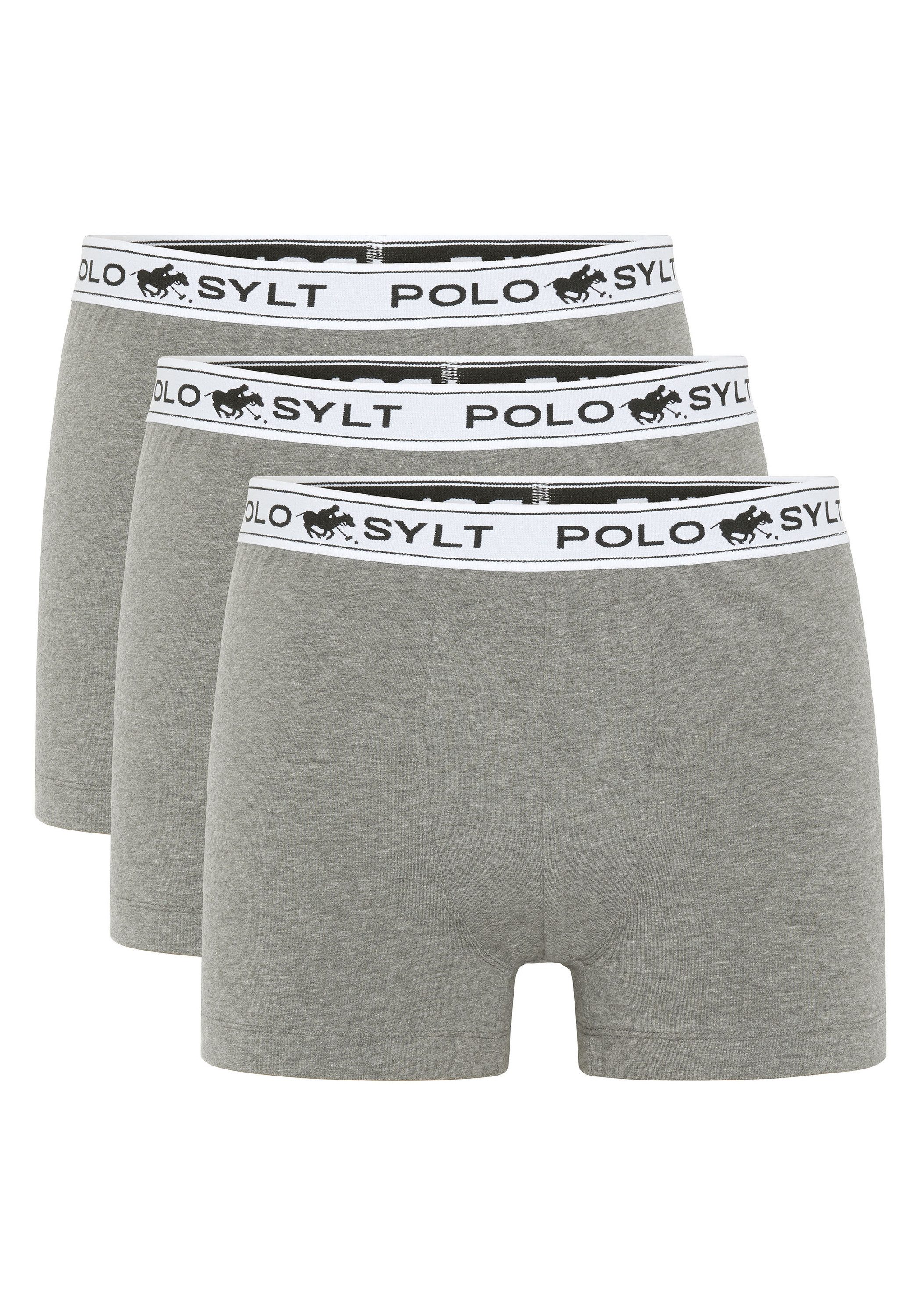Polo Sylt Boxershorts im 3er-Pack mit Label-Elastikbund (3er-Pack, 3-St) günstig online kaufen
