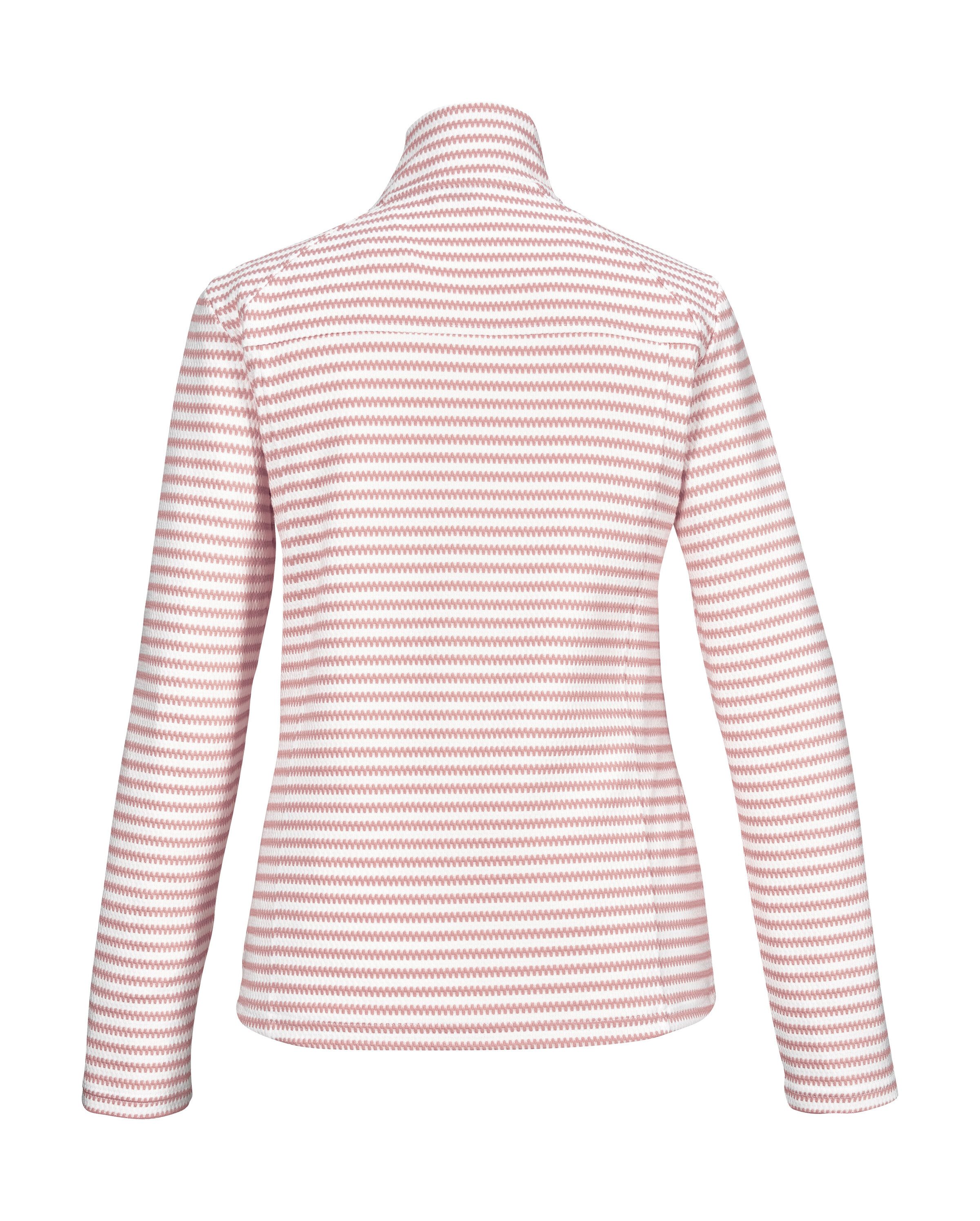 Killtec Strickjacke KOS 50 WMN FLX JCKT Streifendesign, elastisch, Kinnschutz, Zippertaschen