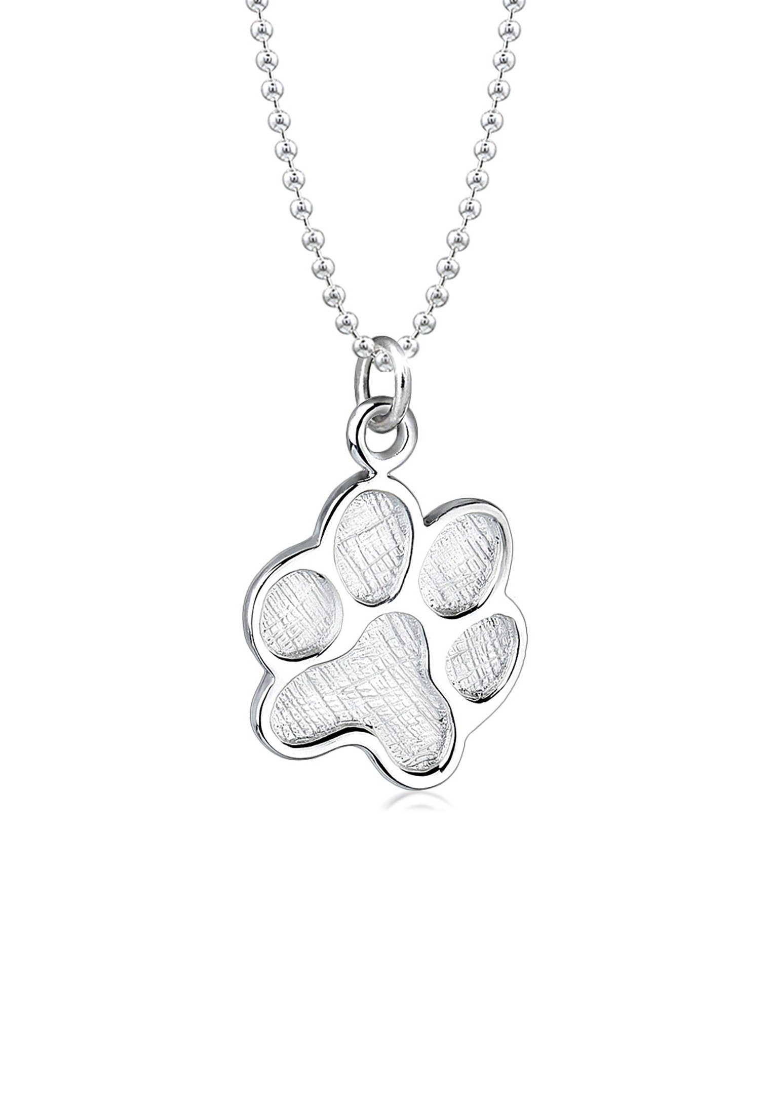 Kette mit Anhänger Pfote 925 Sterling Silber