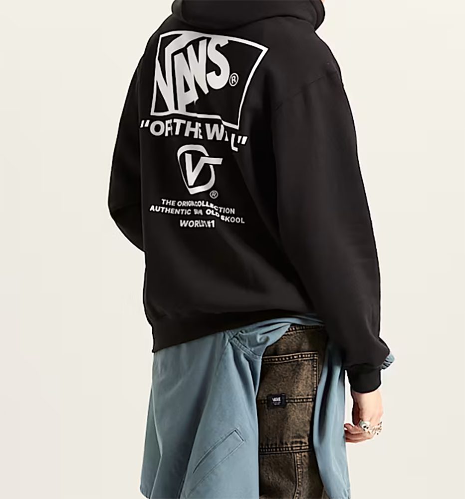 Vans Kapuzensweatshirt STACKED HI PULLOVER sportlicher Schnitt, mit Kapuze und Kordelzug, mit Kängurutasche