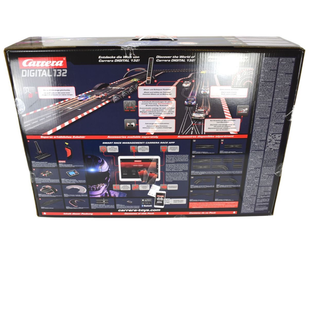 Carrera® Autorennbahn Rennbahn 1:24 7,3m Digital NASCAR Daytona Challenge Autorennbahn Set, inkl. Fahrzeuge