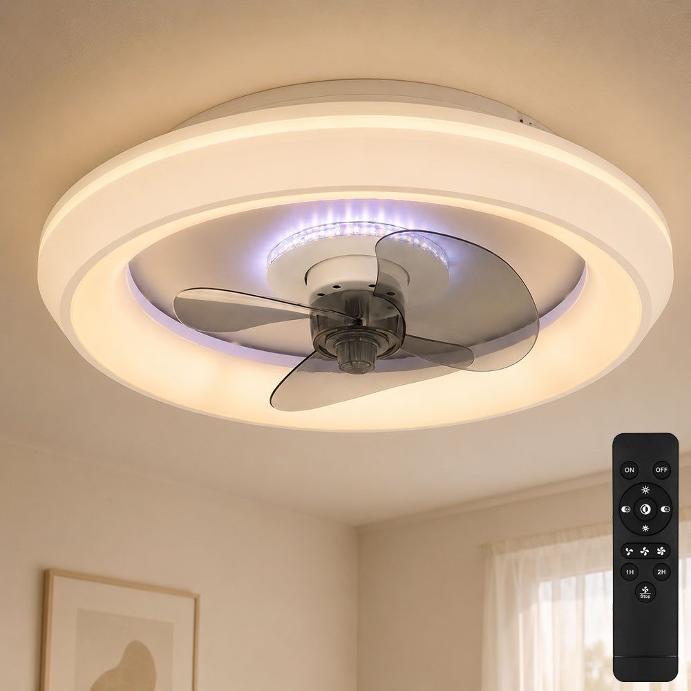 GLOBO LIGHTING Deckenventilator, Deckenventilator mit Licht Lampen mit Ventilator