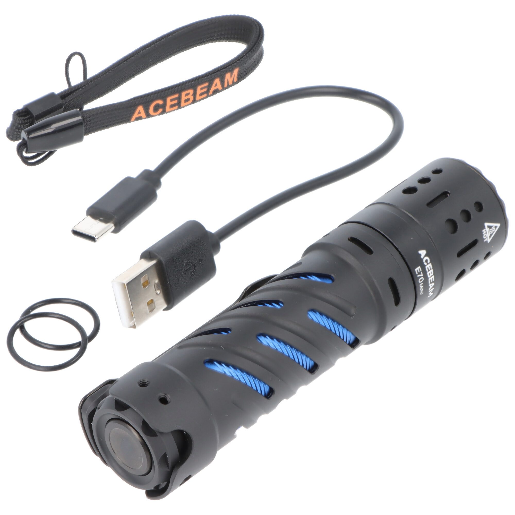 Acebeam LED Taschenlampe AceBeam E70 Mini LED-Taschenlampe mit 2.000 Lumen, CRI90+, inklusive