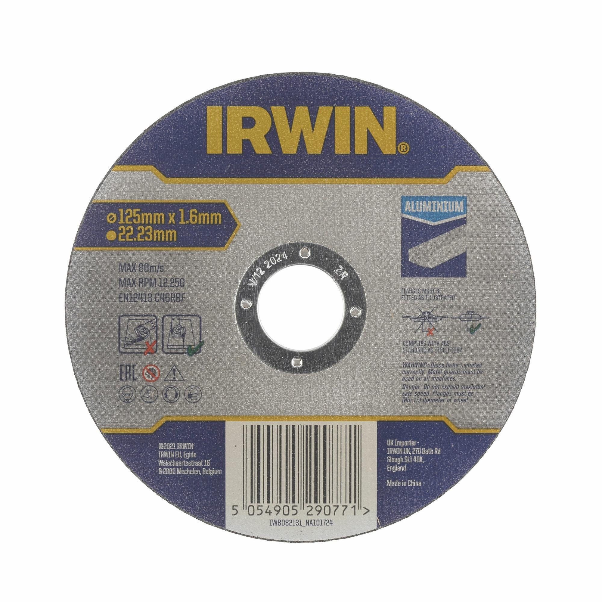 IRWIN Trennscheibe IRWIN FLACHE ALUMINIUMSCHEIBE