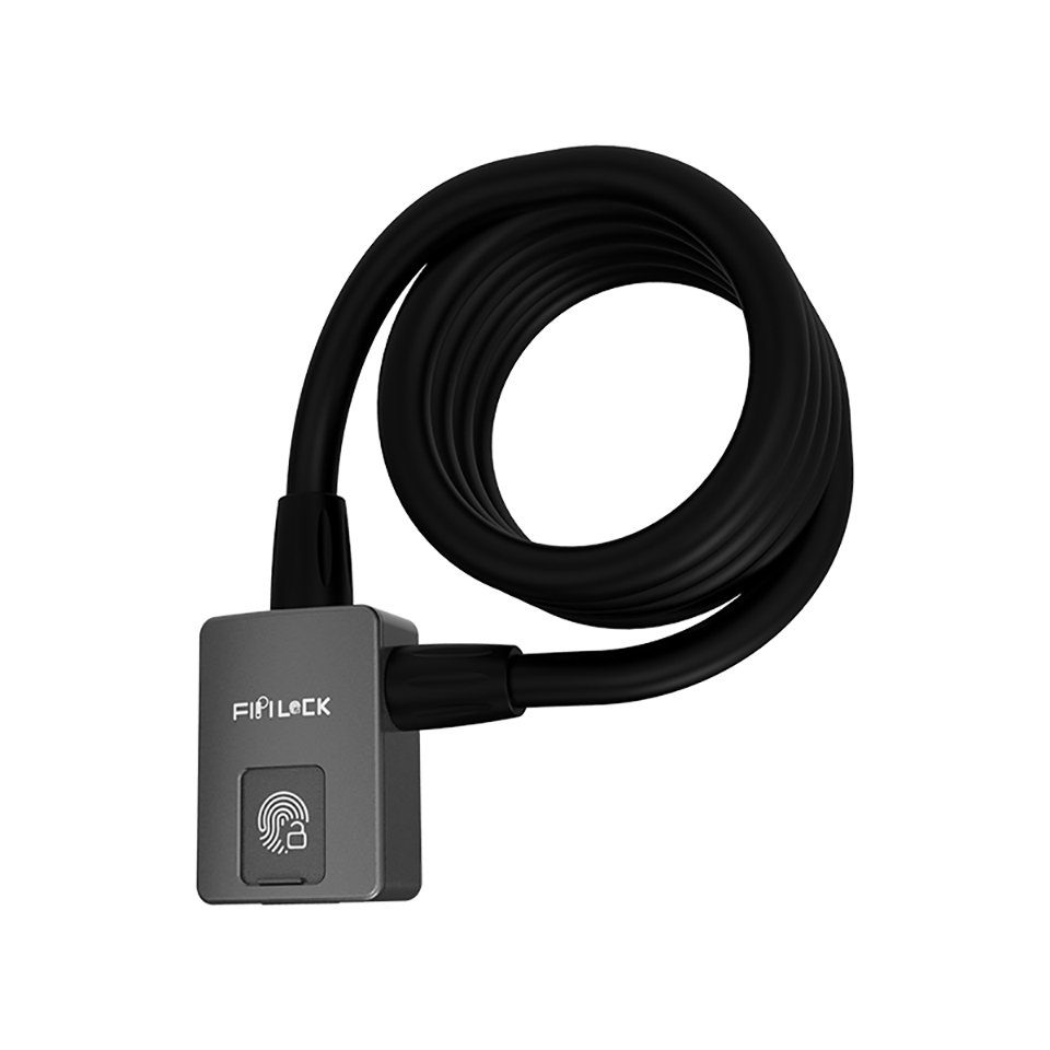 Hyrican Smart-Home-Vorhängeschloss Fingerabdruck-Kabelschloss